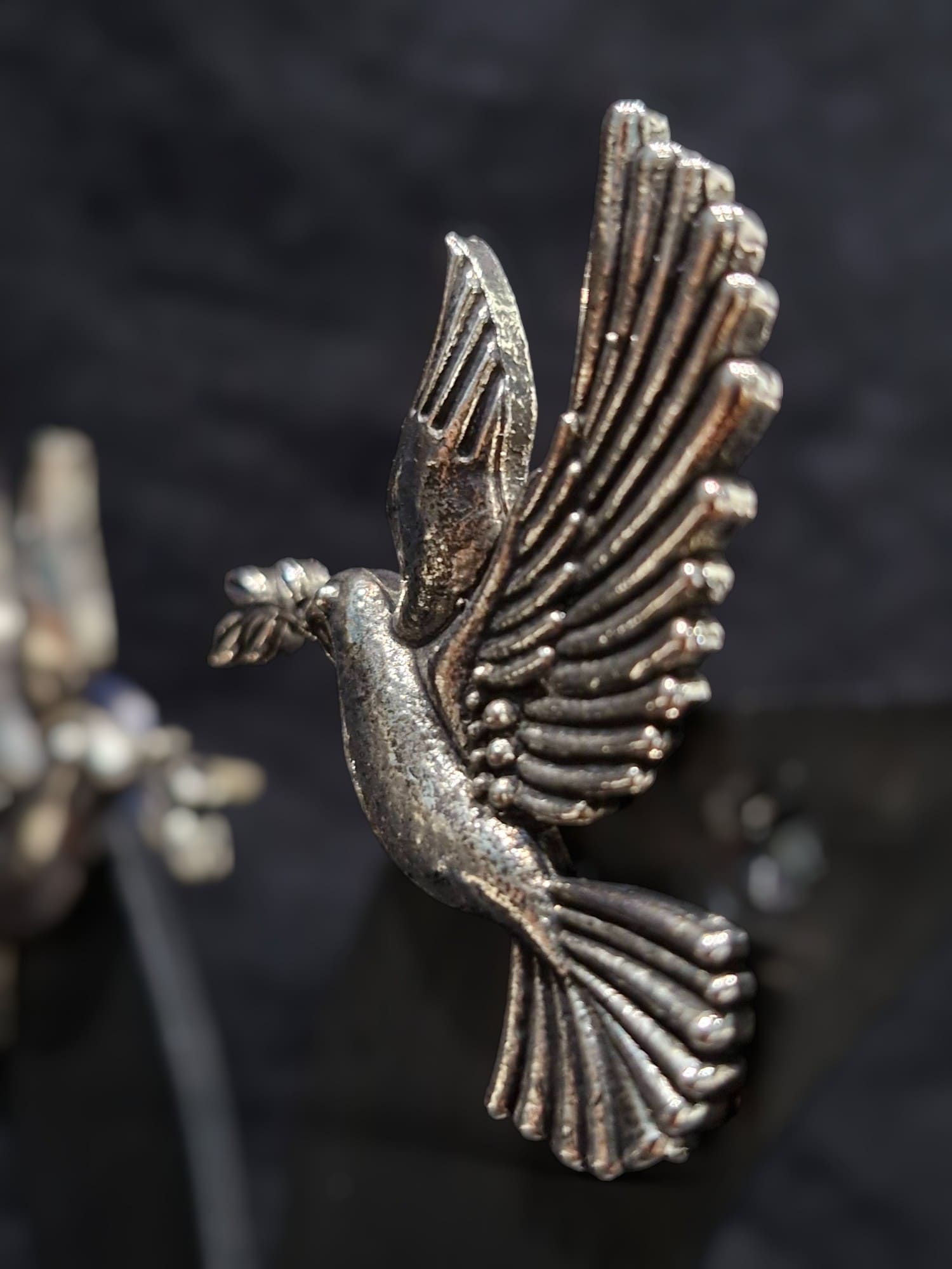 Pooja Bird Oxidised Earring