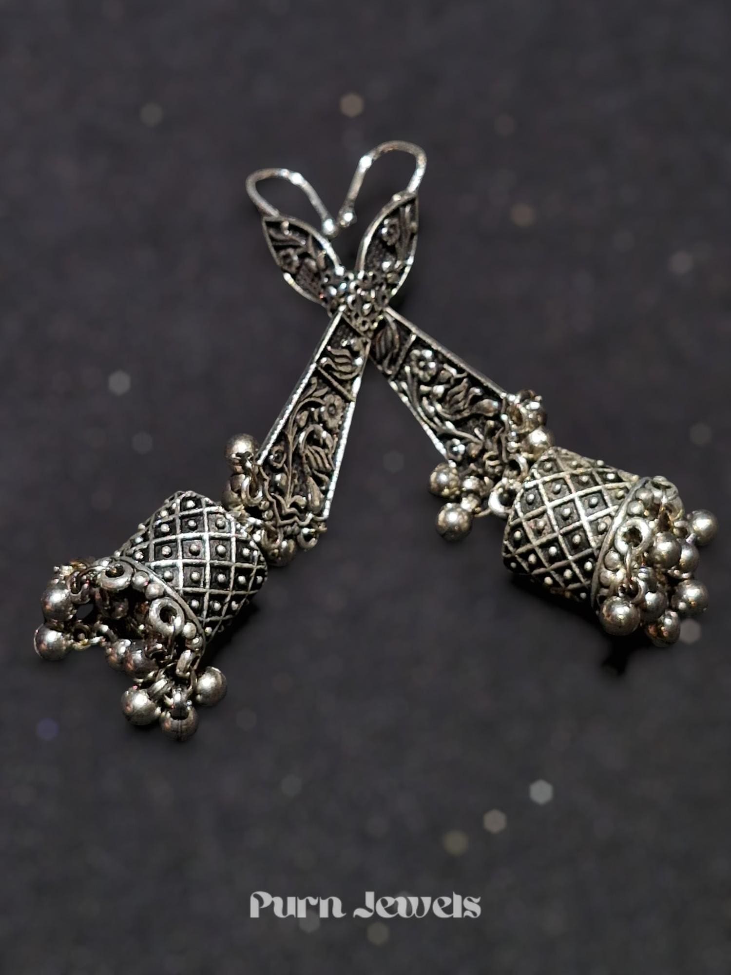 Vritika Ethnic Oxidised Earrings