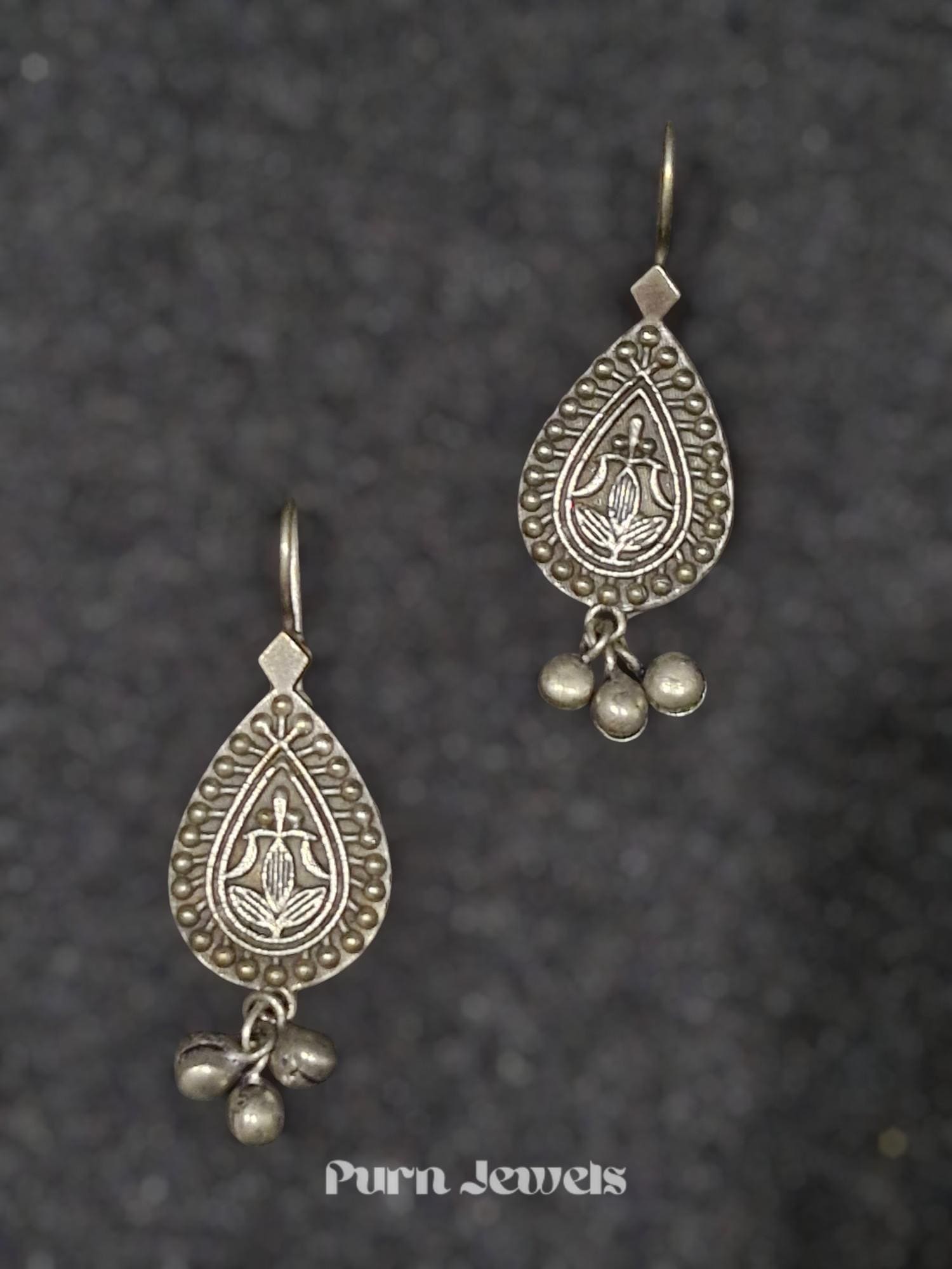 Rishvi Antique Oxidised Earrings