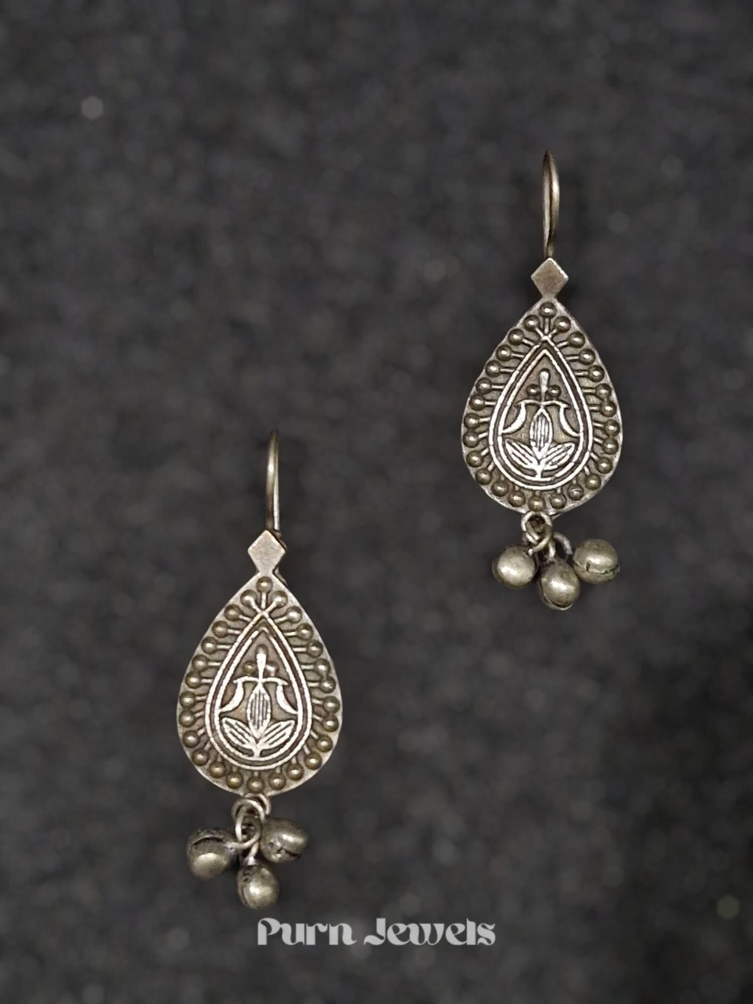 Rishvi Antique Oxidised Earrings