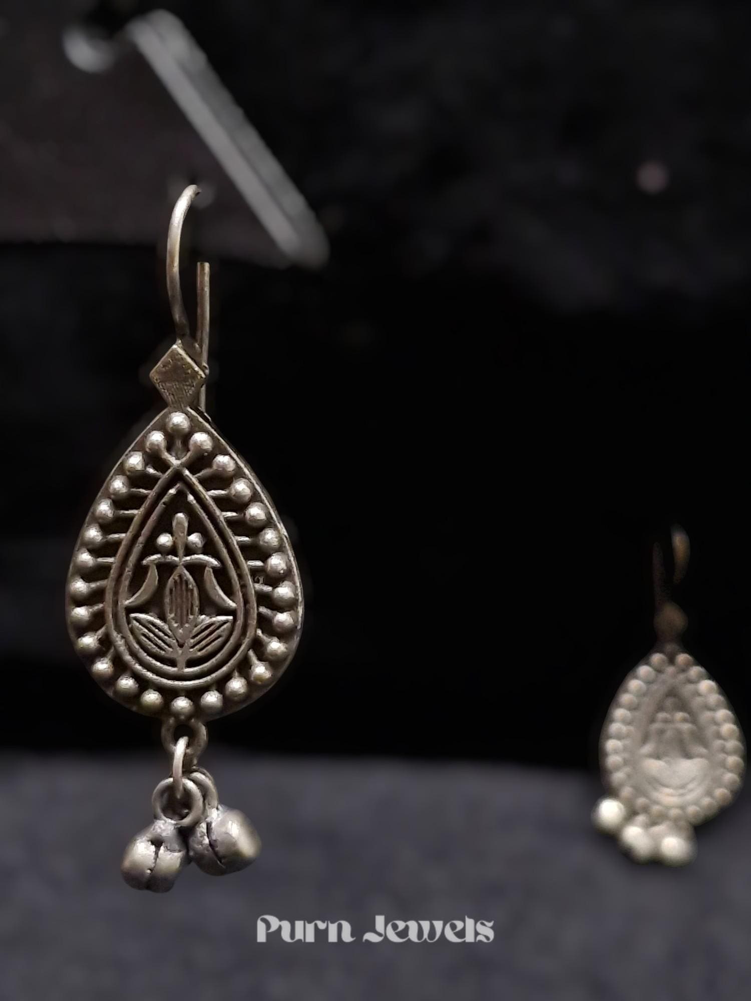 Rishvi Antique Oxidised Earrings