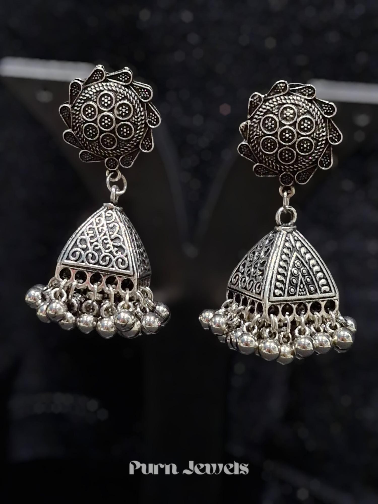 Nitara Jumka Oxidised Jewellery