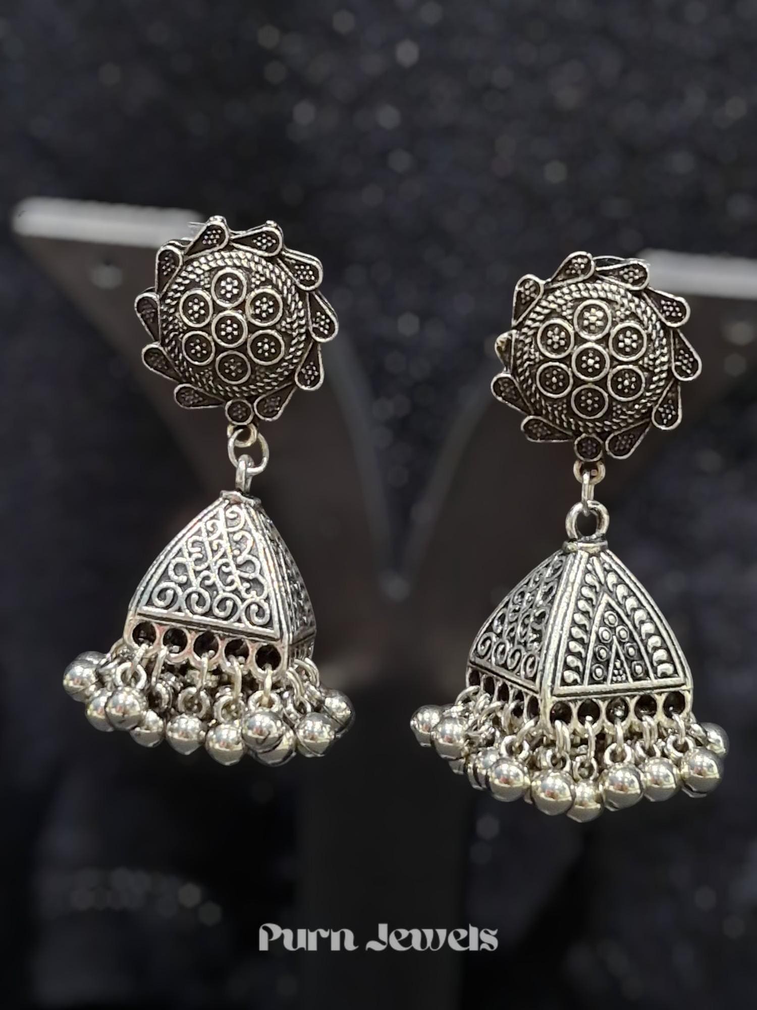 Nitara Jumka Oxidised Jewellery