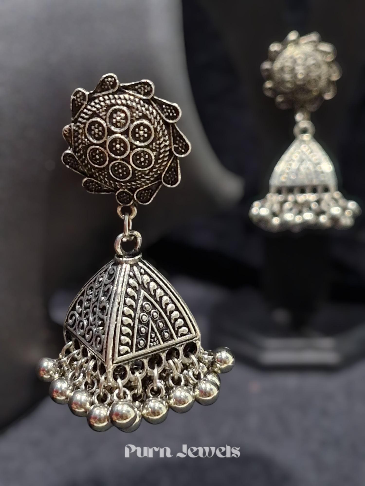 Nitara Jumka Oxidised Jewellery