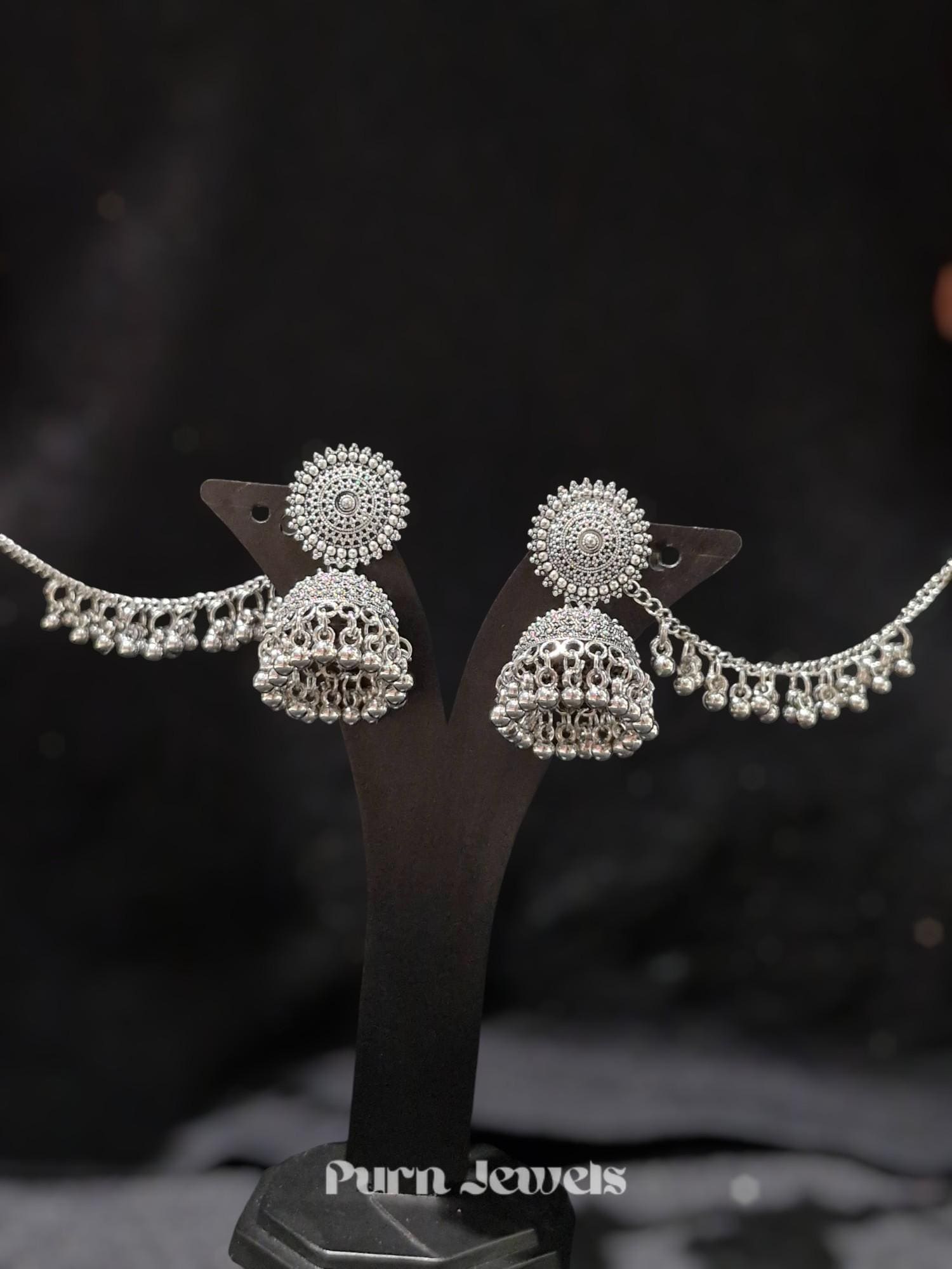 Jeeva Jumka Oxidised Jewellery