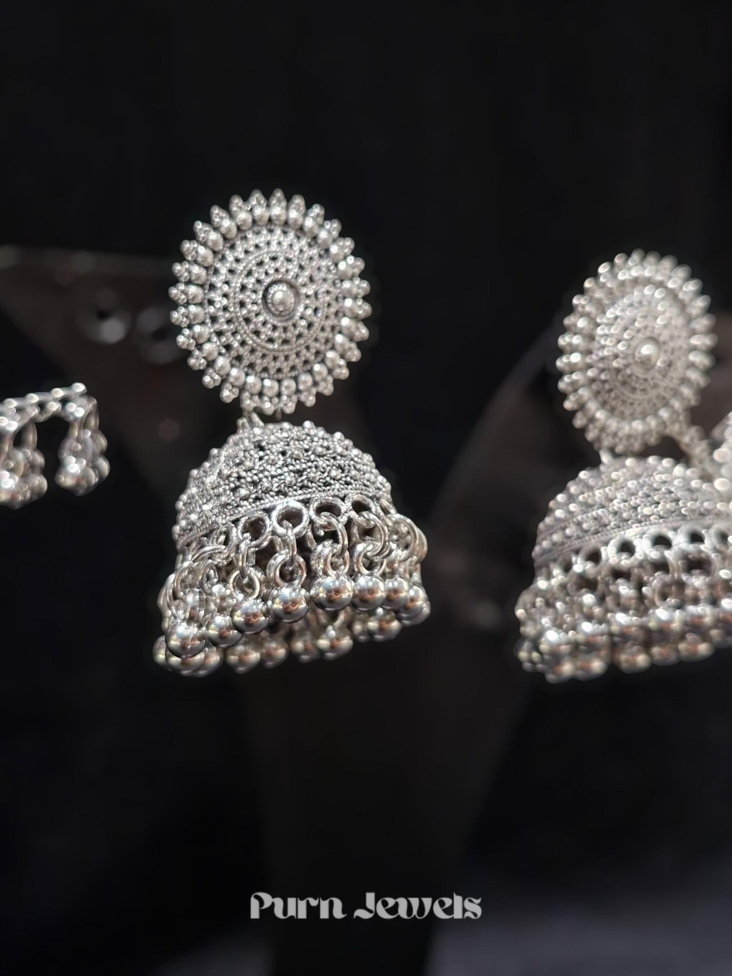 Jeeva Jumka Oxidised Jewellery