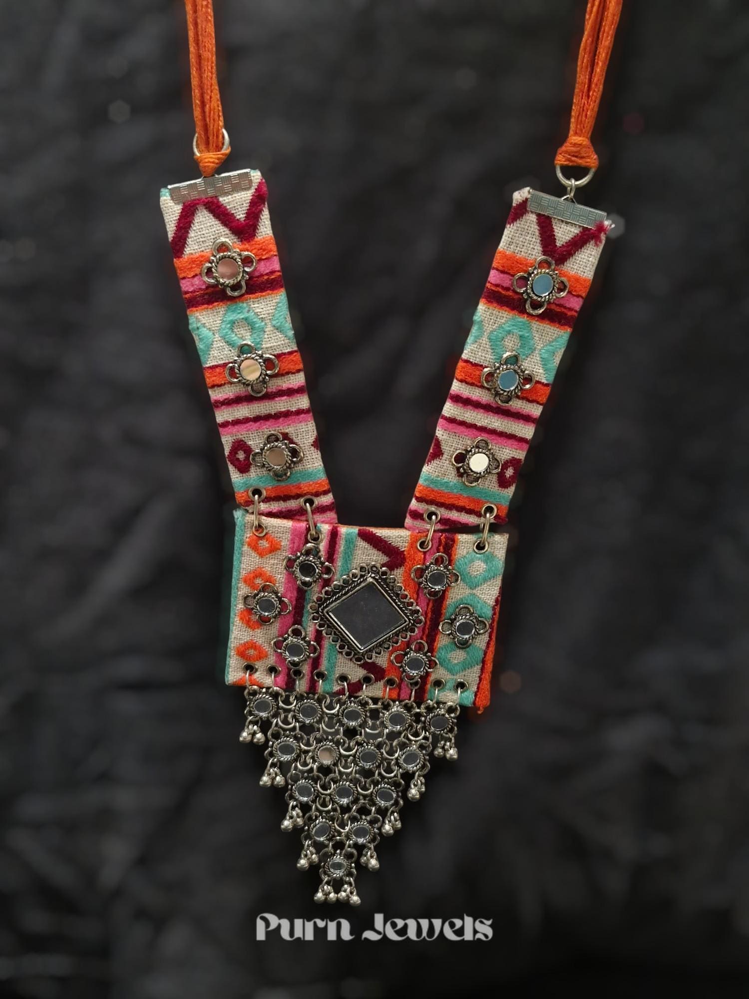 Twisha Handmade Mirror Necklace