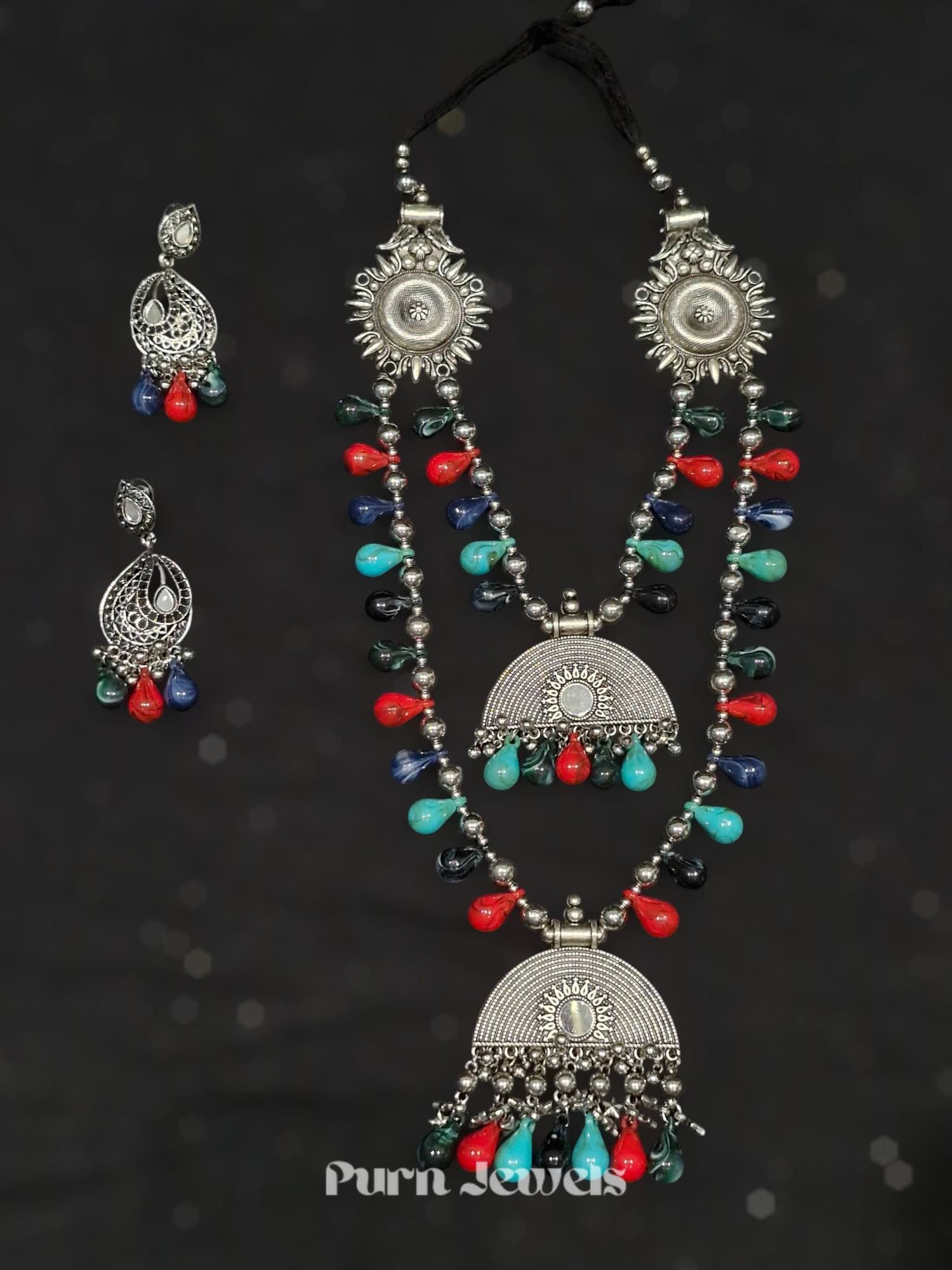 Oorja Tribal Oxidised Necklace