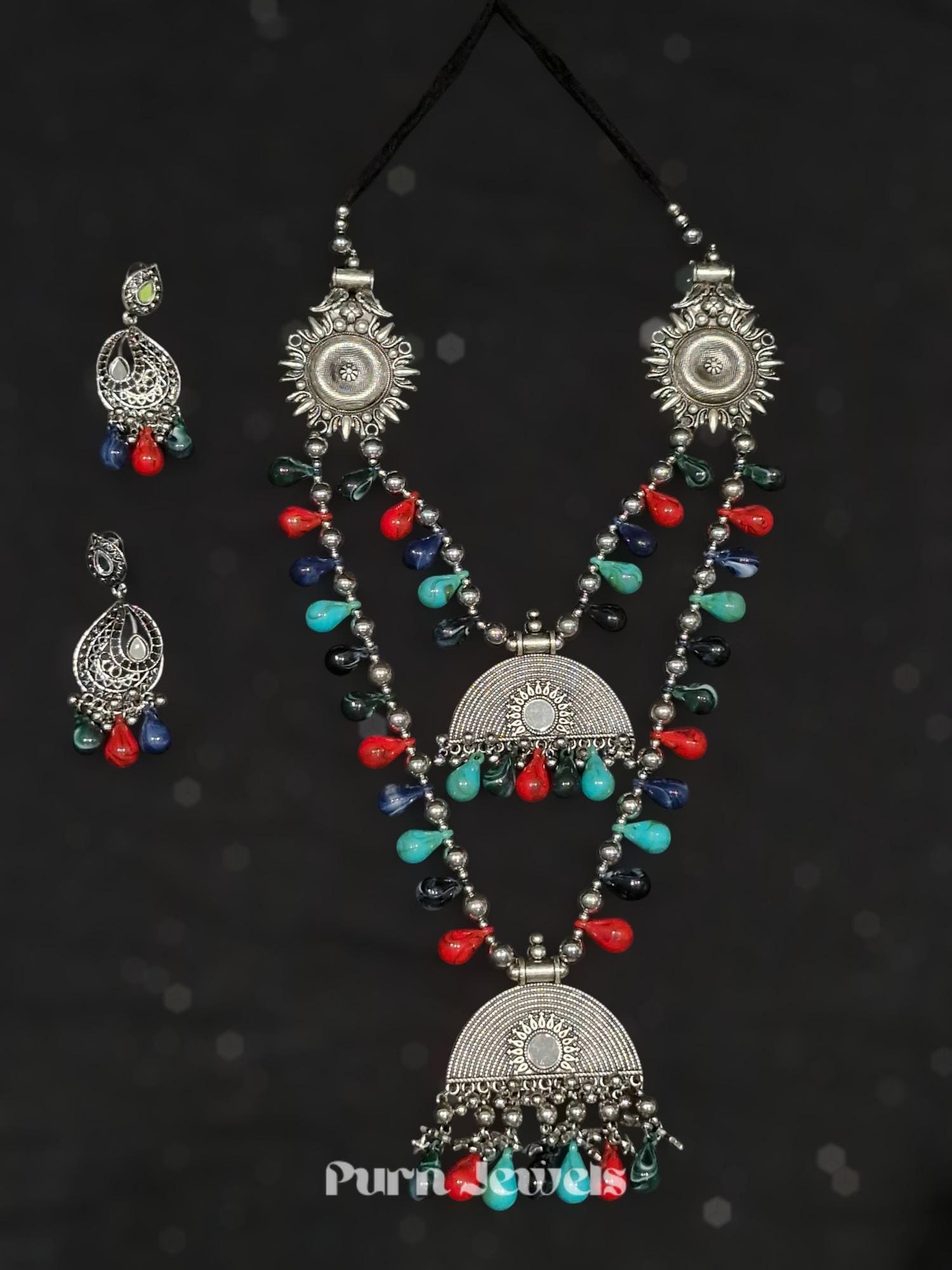 Oorja Tribal Oxidised Necklace