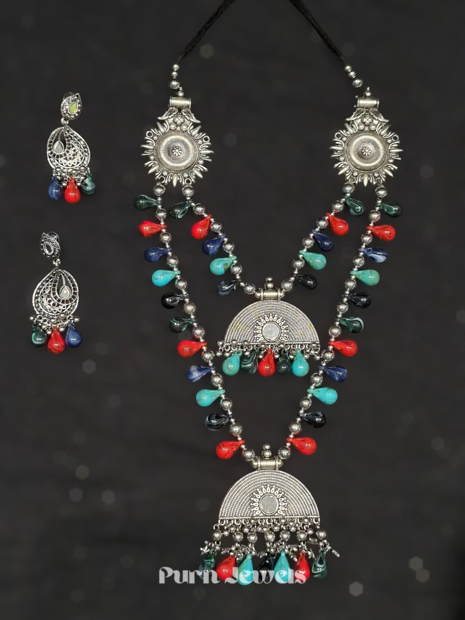 Oorja Tribal Oxidised Necklace