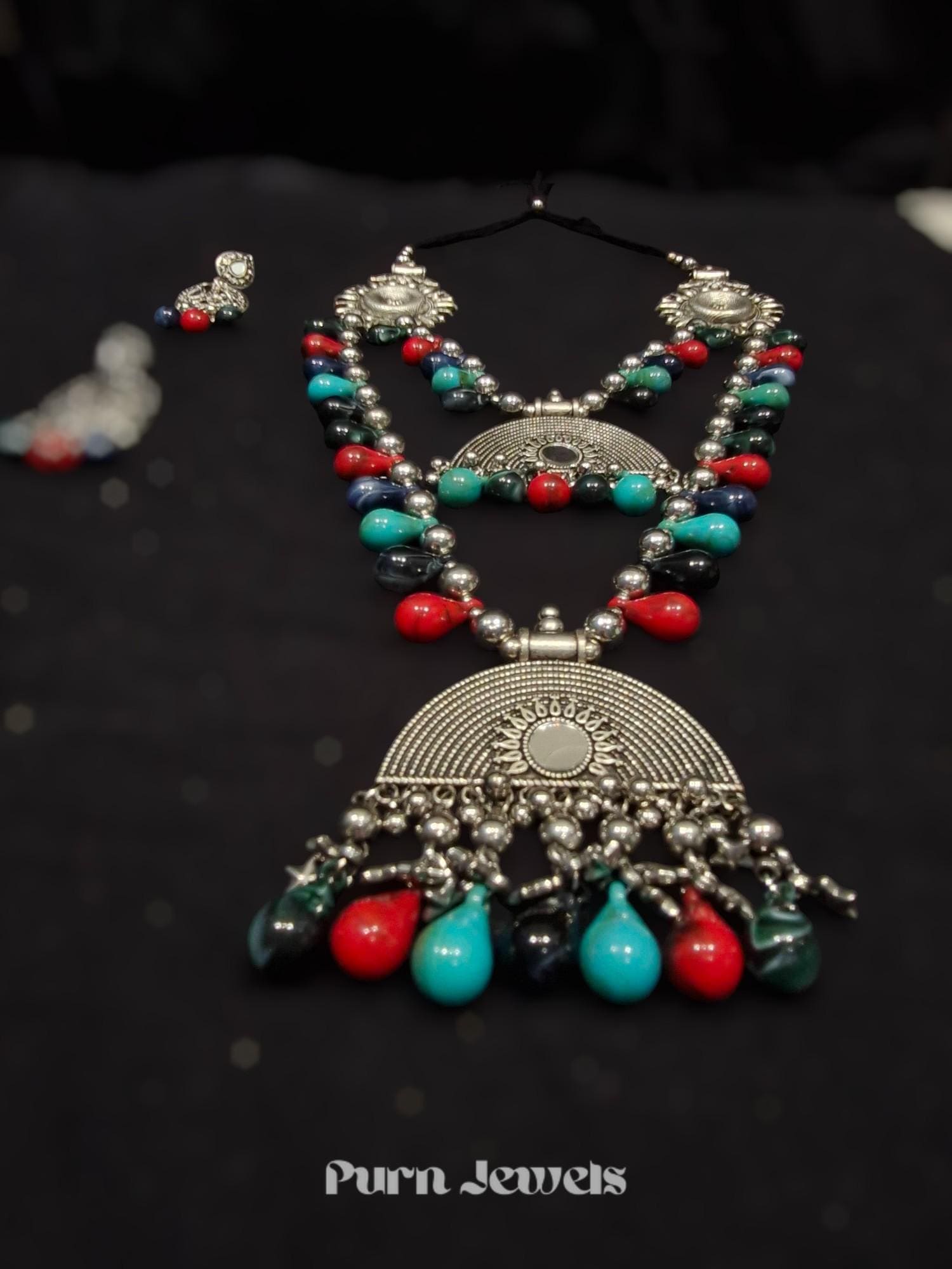 Oorja Tribal Oxidised Necklace