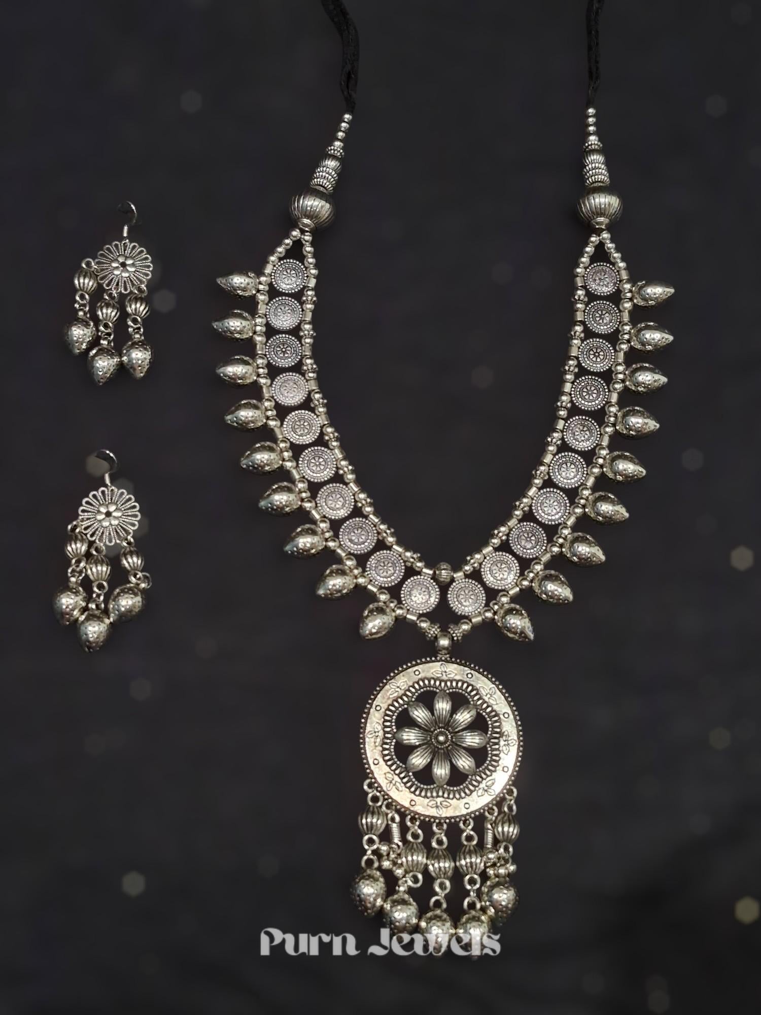 Ojal Traditional Oxidised Necklace