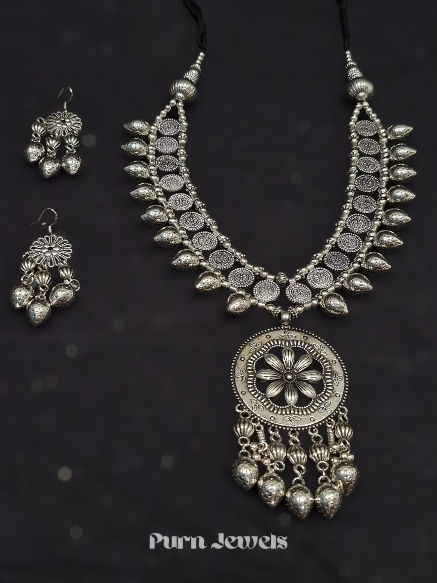 Ojal Traditional Oxidised Necklace