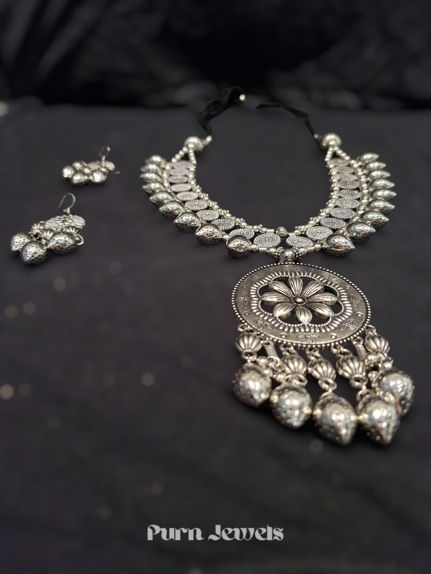 Ojal Traditional Oxidised Necklace