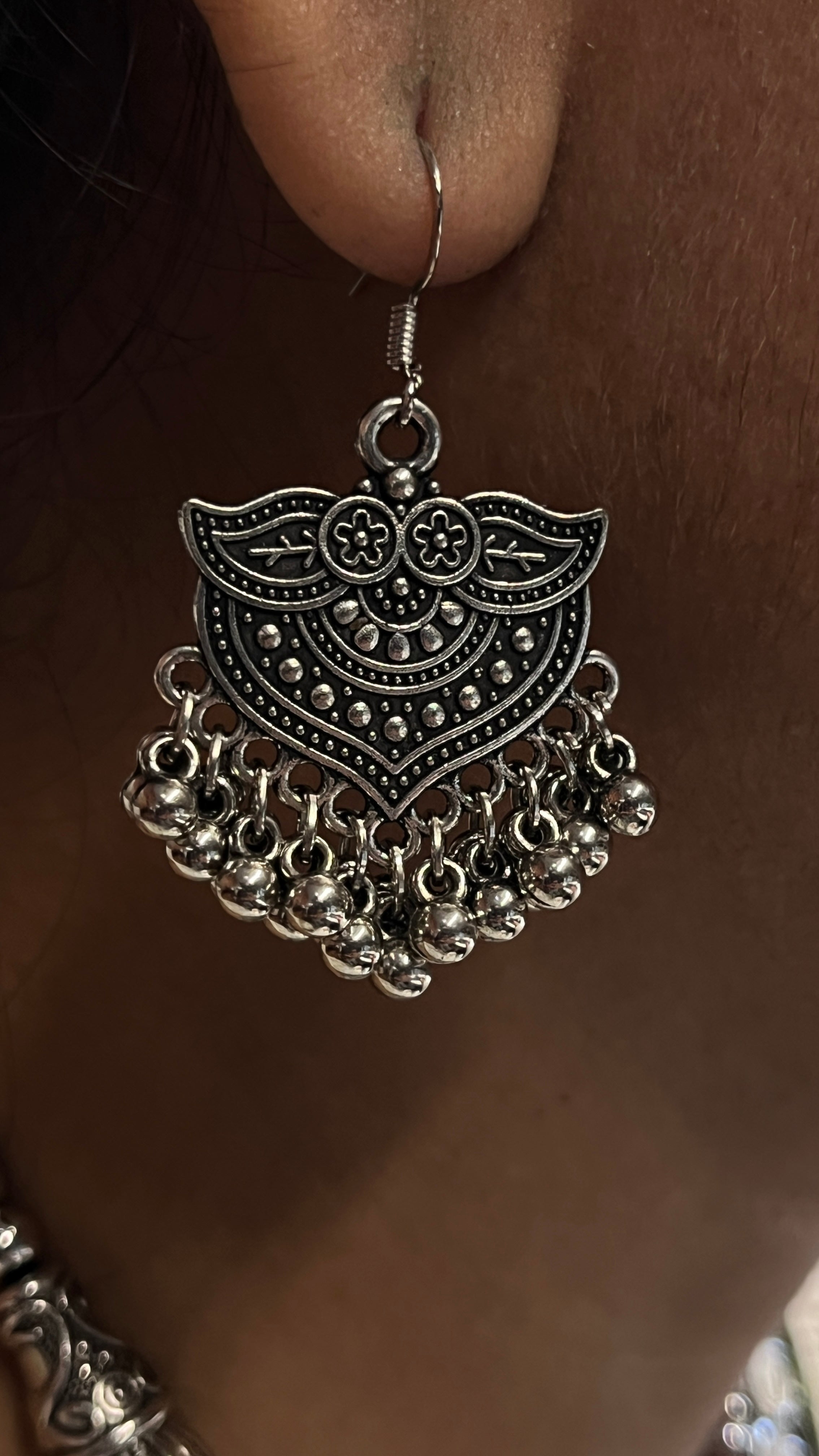 Charvi Ethnic Oxidised Gujarati Jewellery Set for Navratri Garba