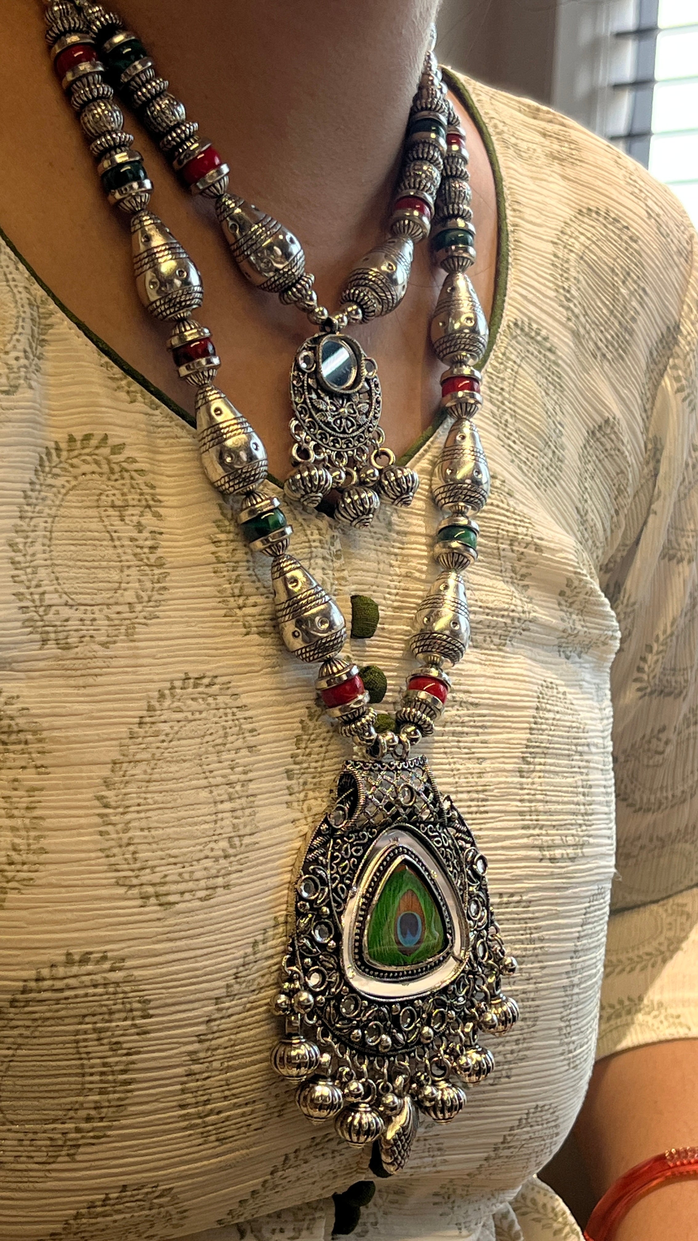 Kashvi Traditional Oxidised Gujarati Jewellery Set – Garba Special