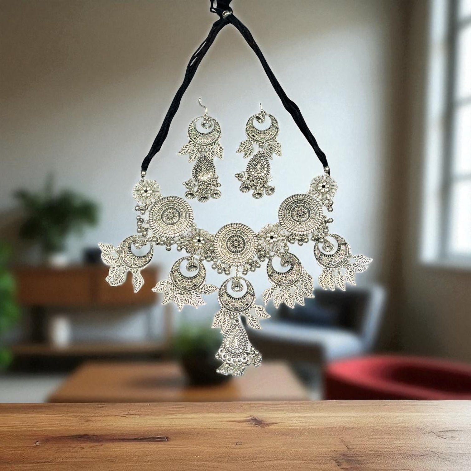 Ishita Oxidised Ethnic Jewellery Set – Traditional Gujarati Navratri Collection