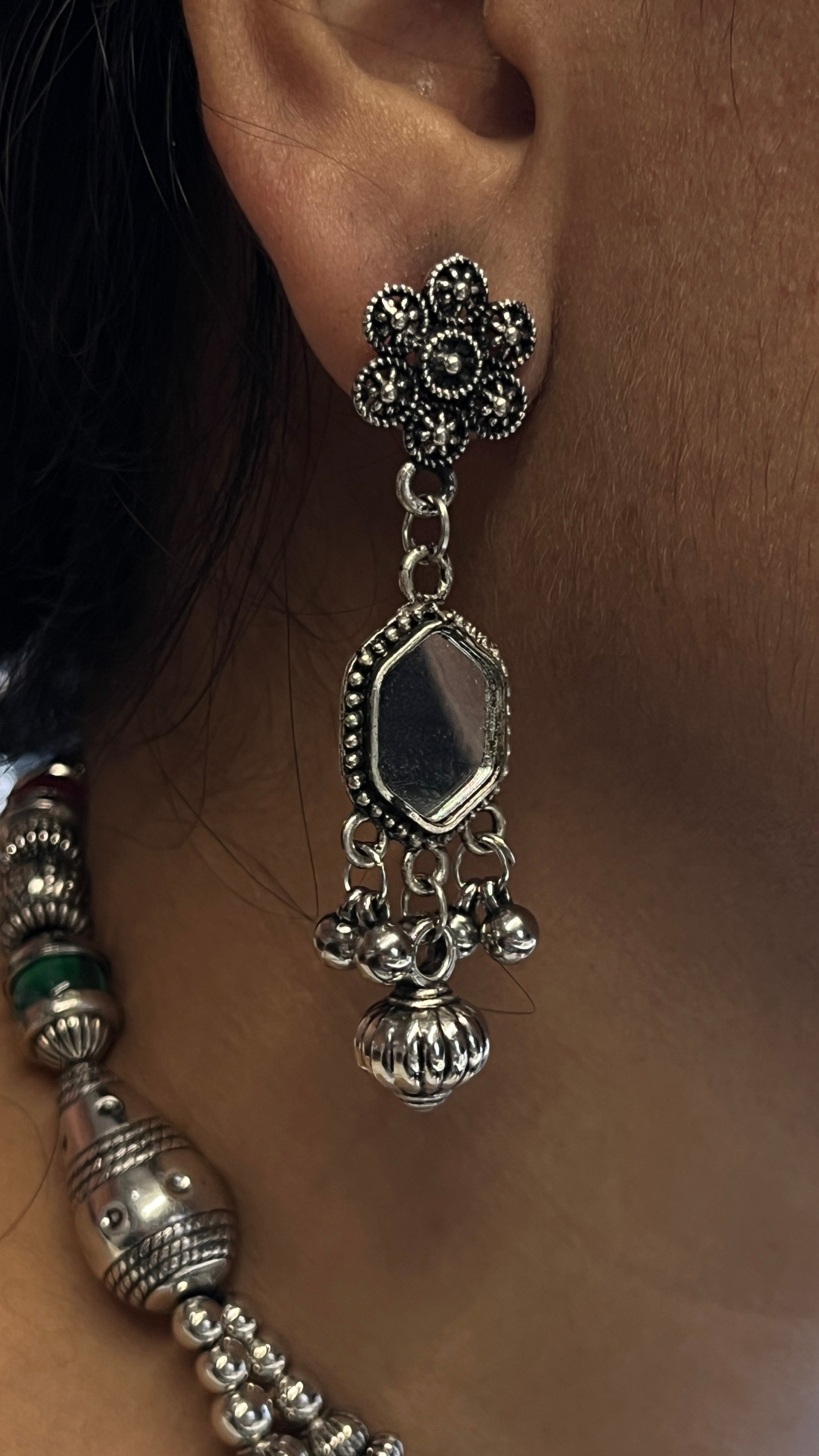 Kashvi Traditional Oxidised Gujarati Jewellery Set – Garba Special