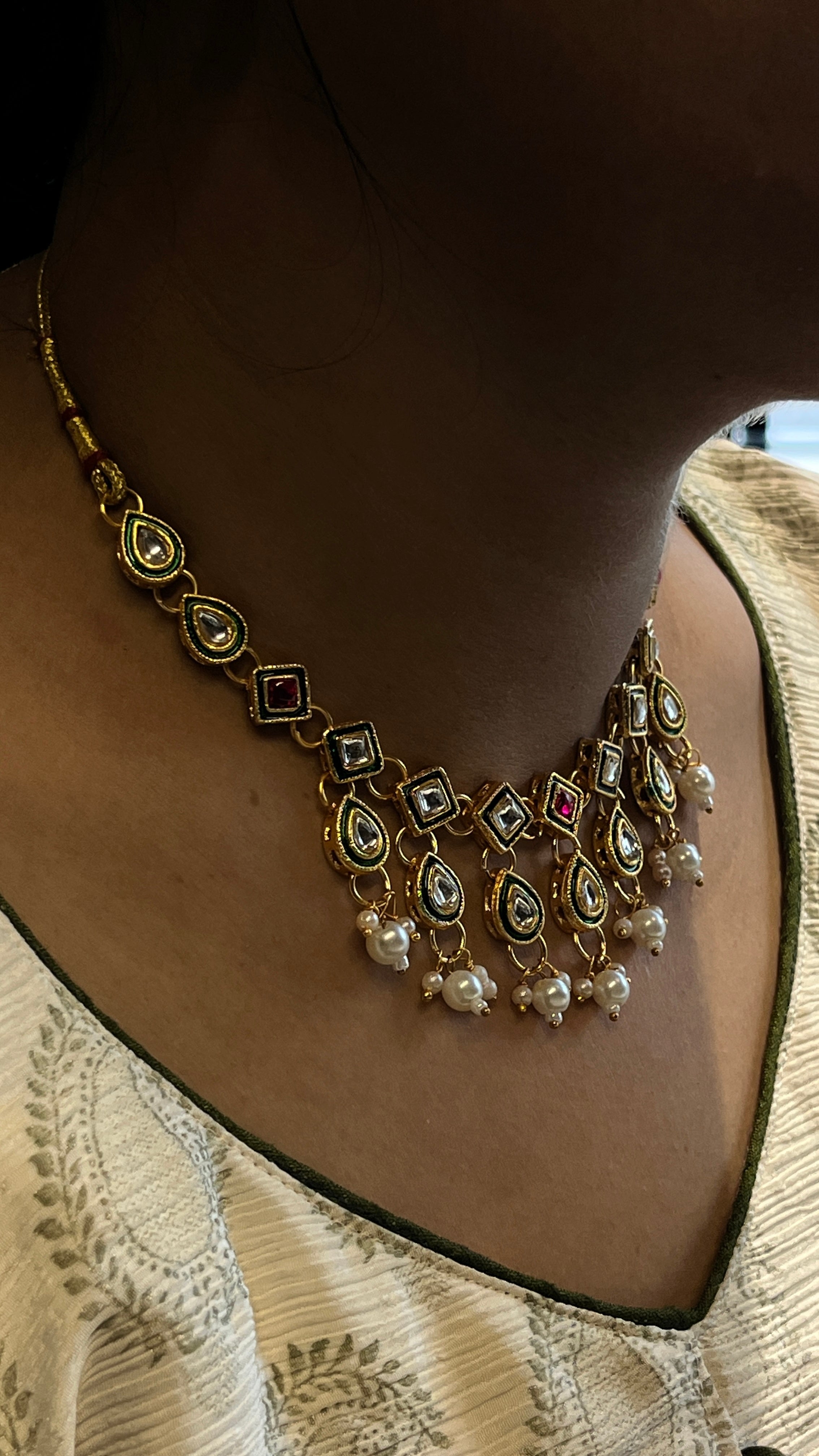 Prisha Ethnic Radiance Imitation Jewellery Set – Navratri Festival Wear