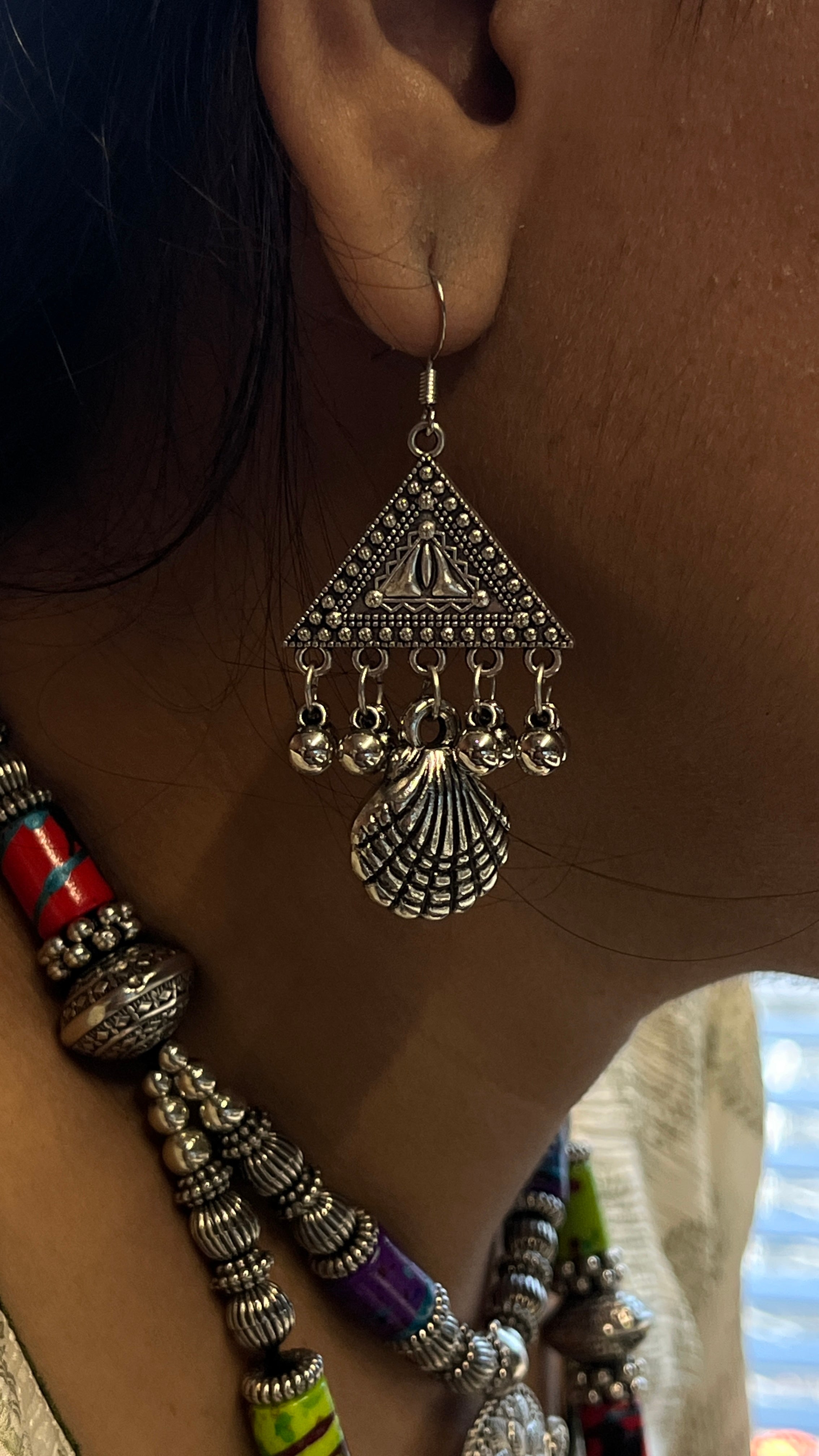 Vanya Gujarati Oxidised Jewellery Set with Earrings – Ethnic Navratri Look