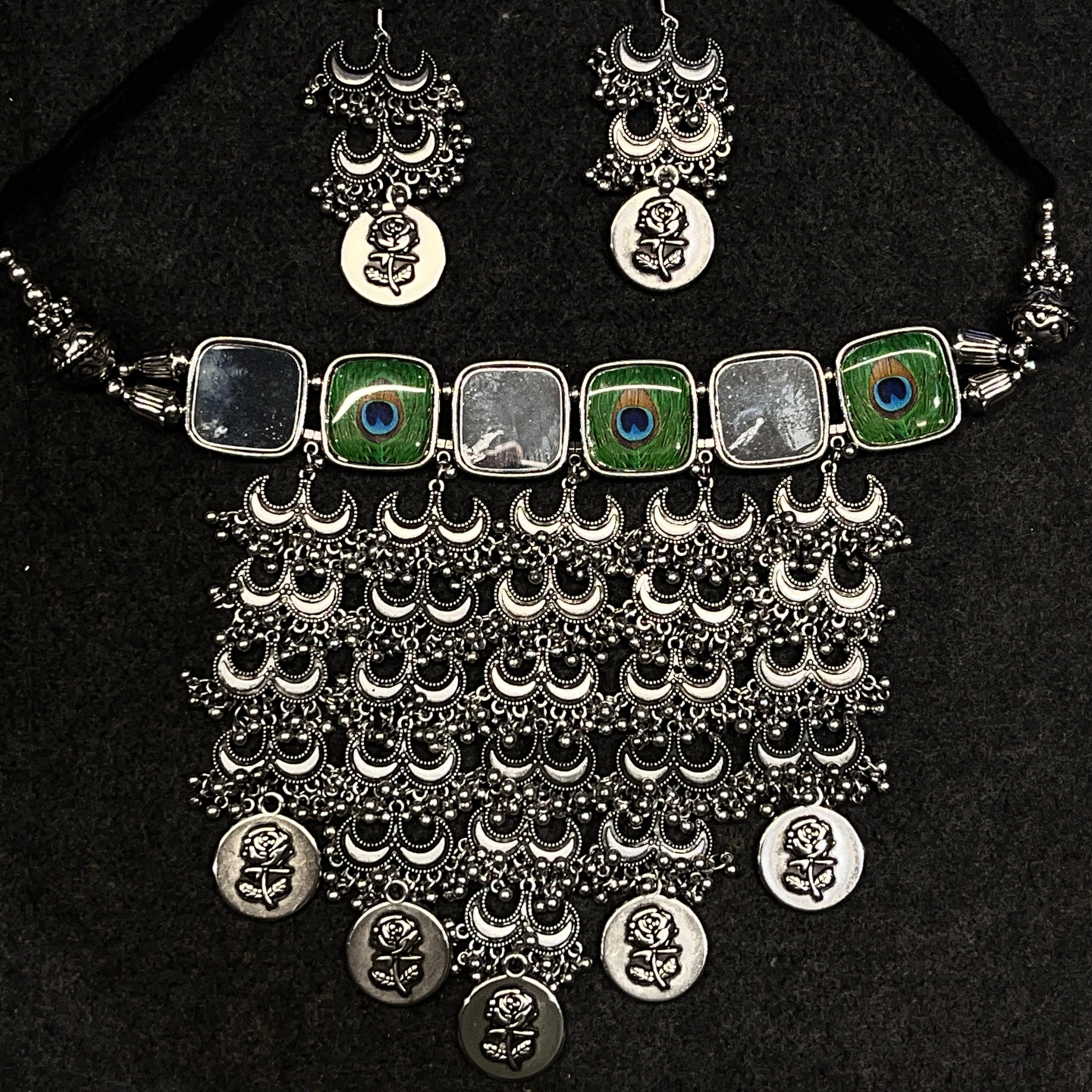 Hetal Oxidised Traditional Gujarati Jewellery Set – Navratri Ethnic Festival Wear