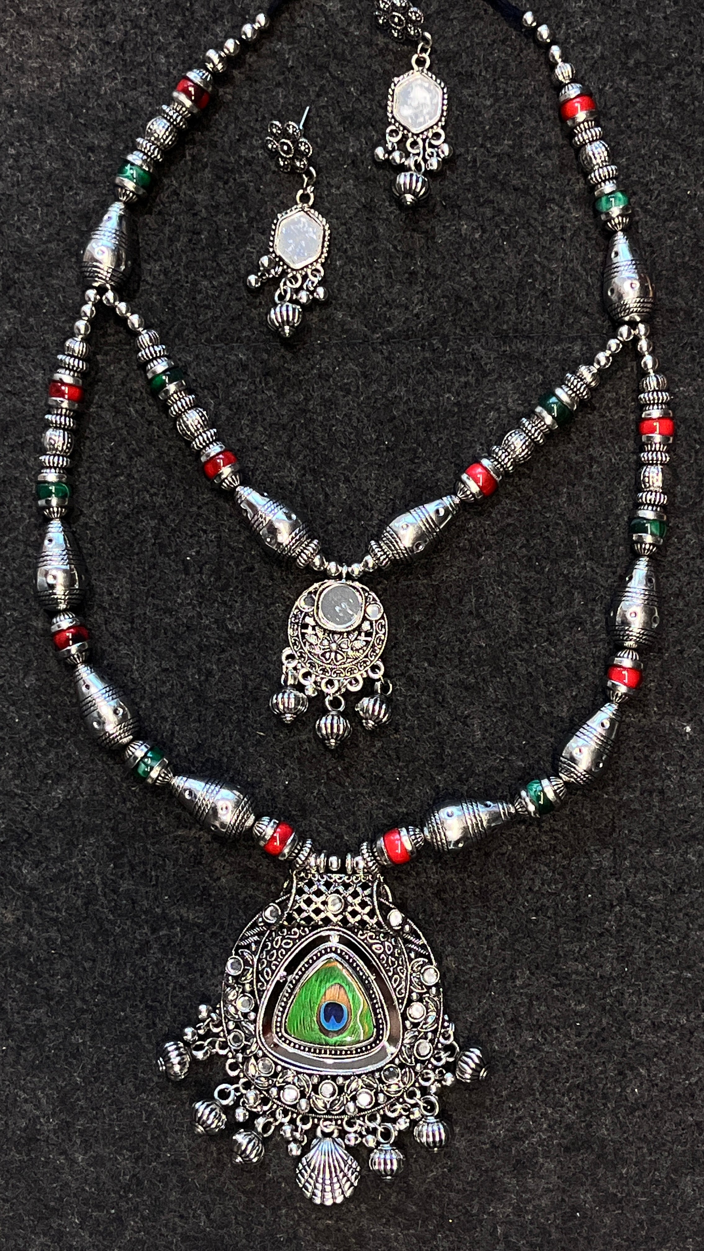 Kashvi Traditional Oxidised Gujarati Jewellery Set – Garba Special