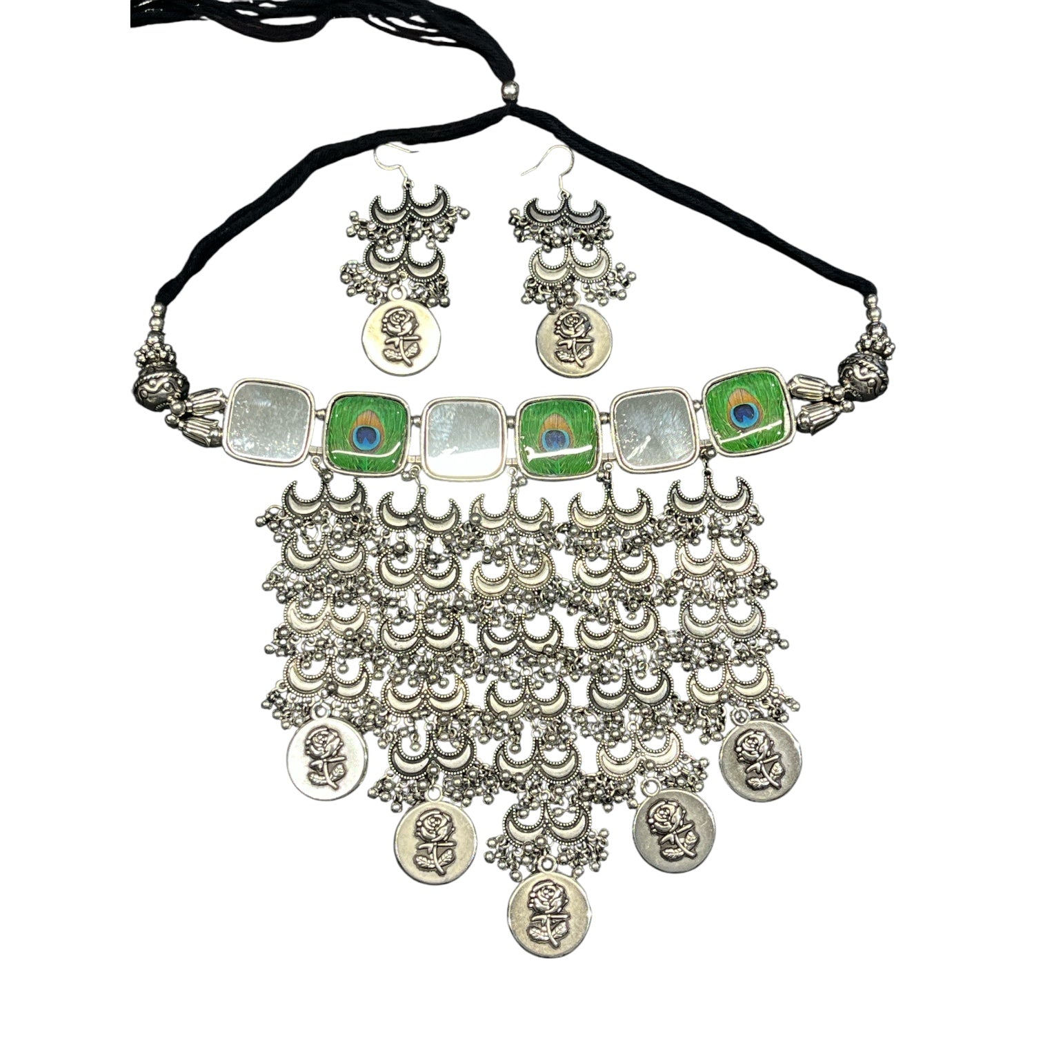 Hetal Oxidised Traditional Gujarati Jewellery Set – Navratri Ethnic Festival Wear