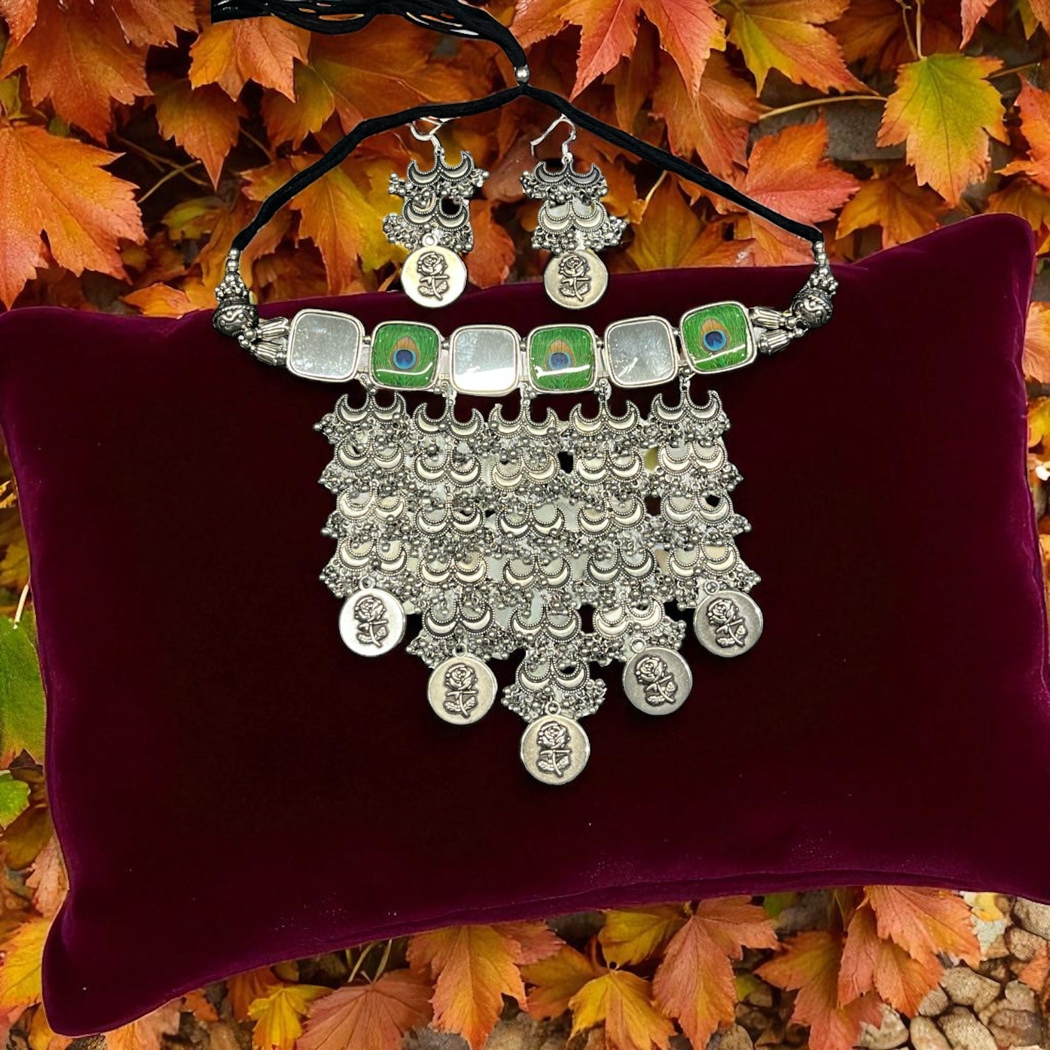 Hetal Oxidised Traditional Gujarati Jewellery Set – Navratri Ethnic Festival Wear