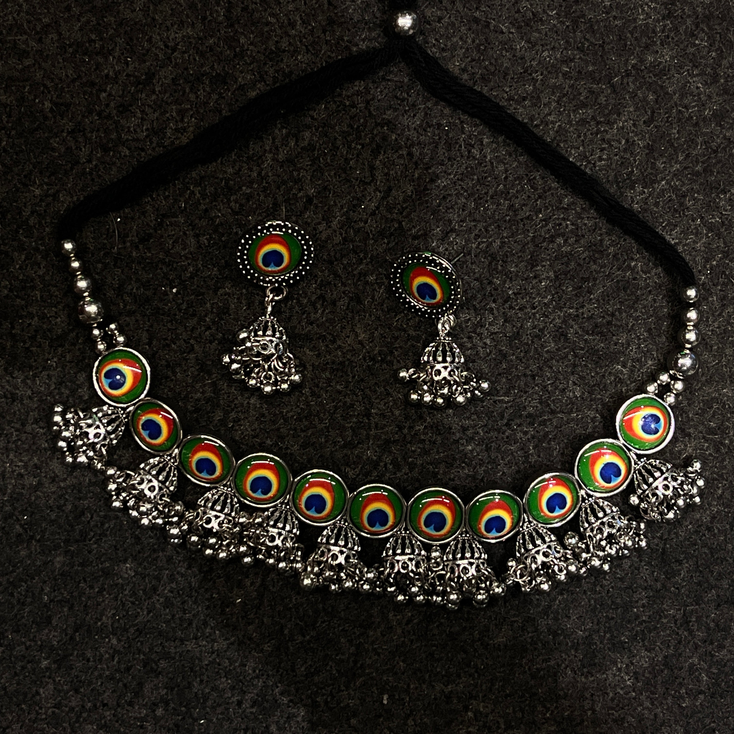 Niyati Oxidised Traditional Gujarati Jewellery Set – Navratri Garba Special