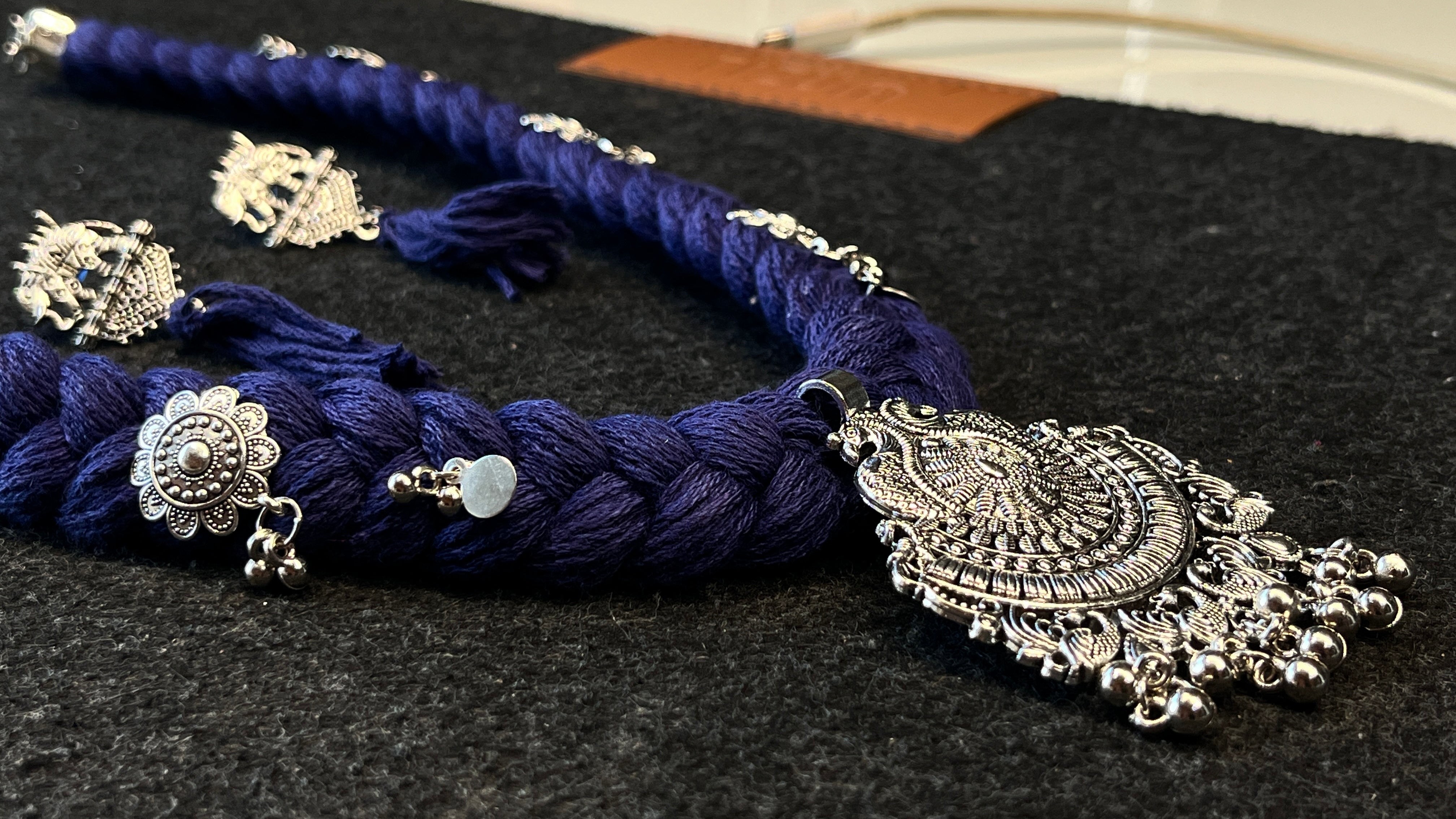 Aahana Oxidised Navratri Jewellery Set with Earrings – Gujarati Ethnic Style