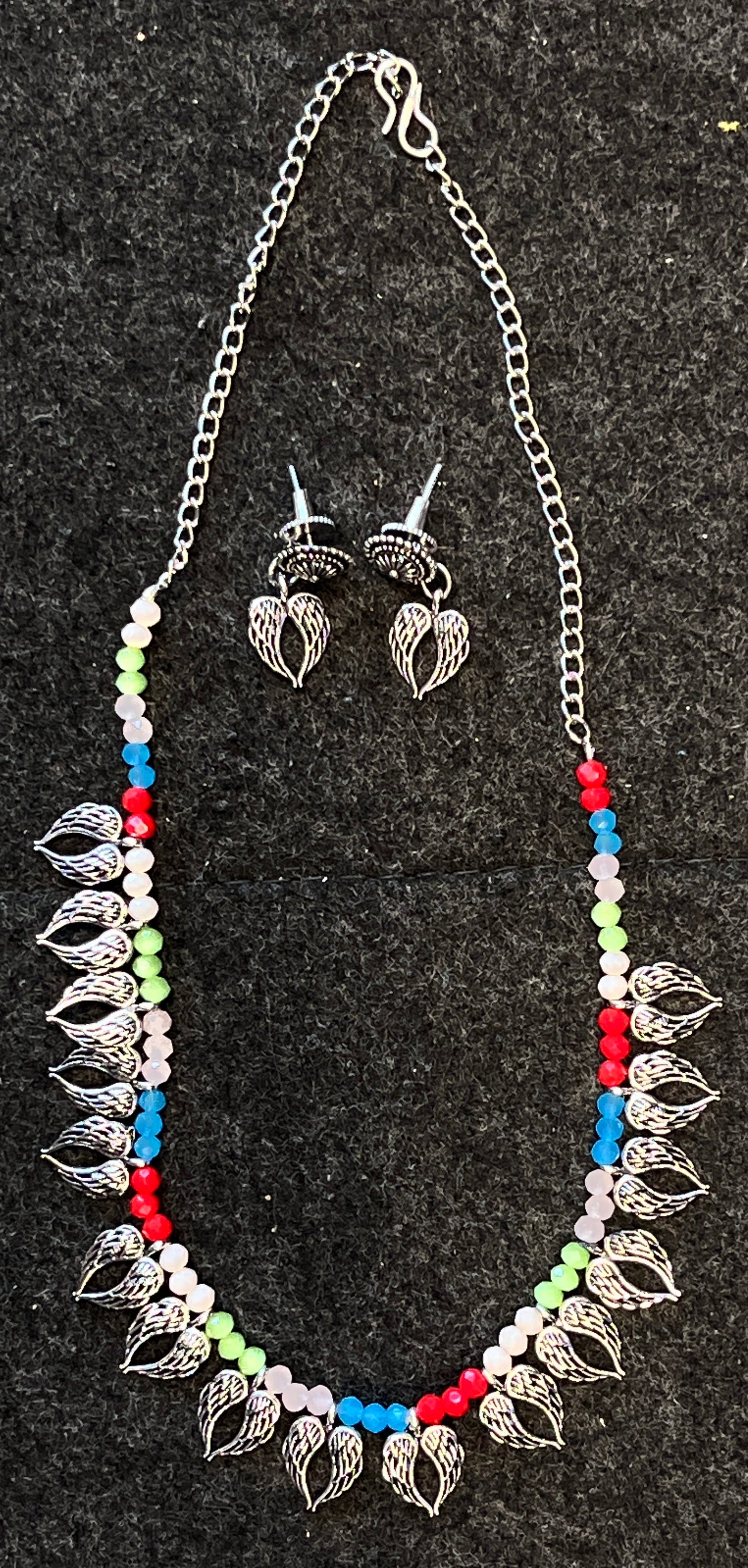 Trisha Ethnic Sparkle Imitation Jewellery Set – Gujarati Festival Wear