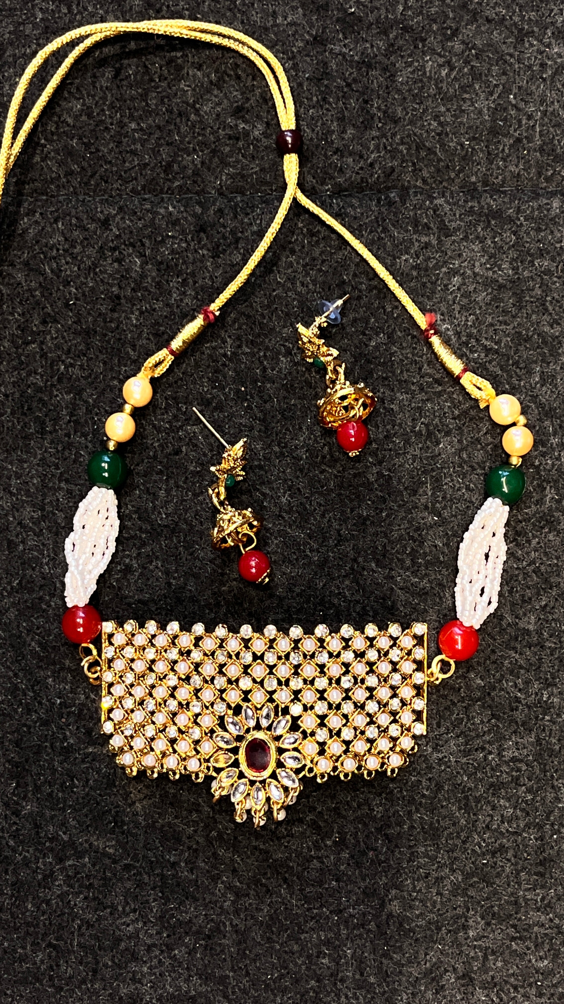 Siya Ethnic Charm Imitation Jewellery with Earrings