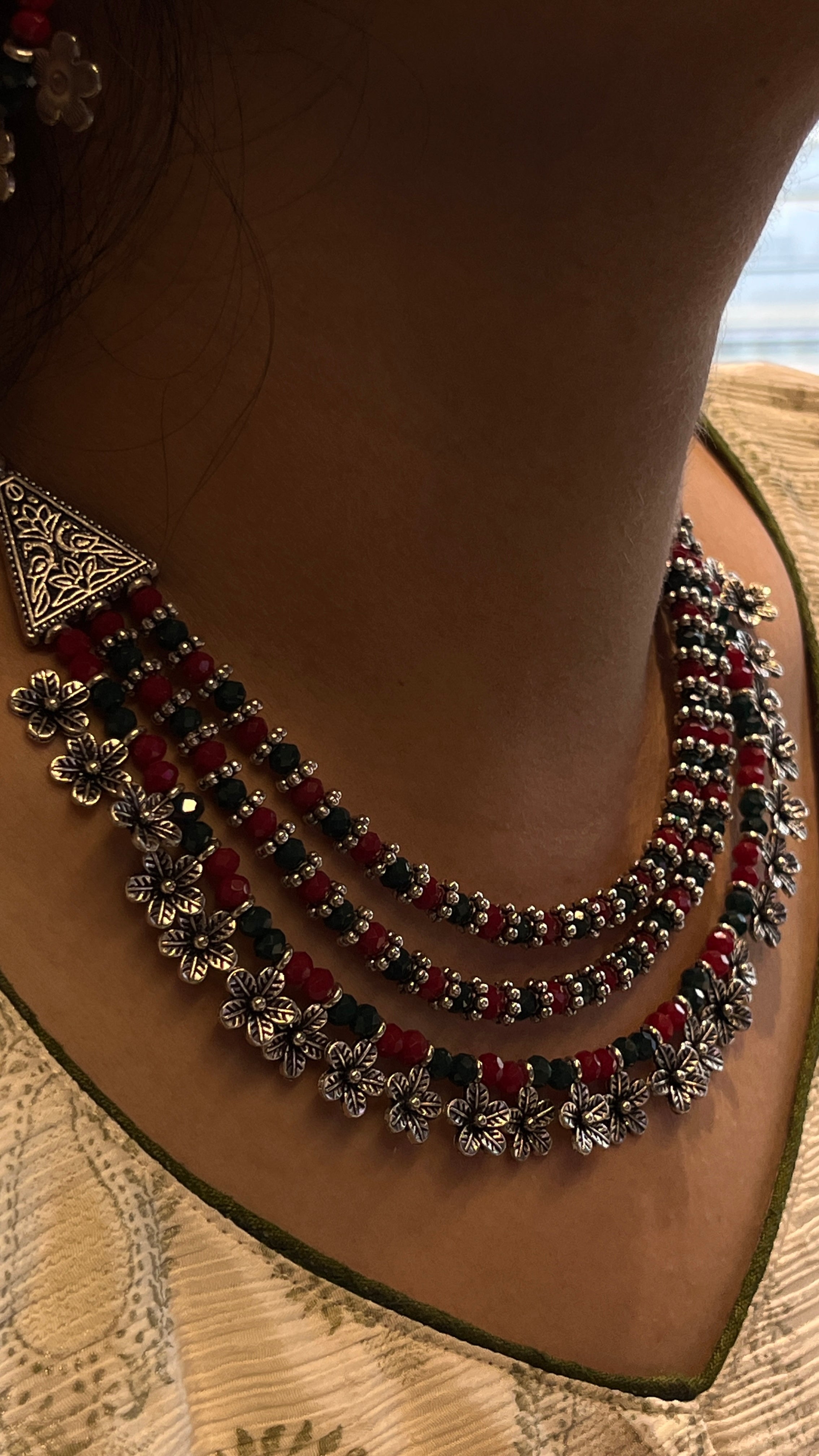 Yashvi Navratri Grace Imitation Jewellery Set – Gujarati Ethnic Jewellery