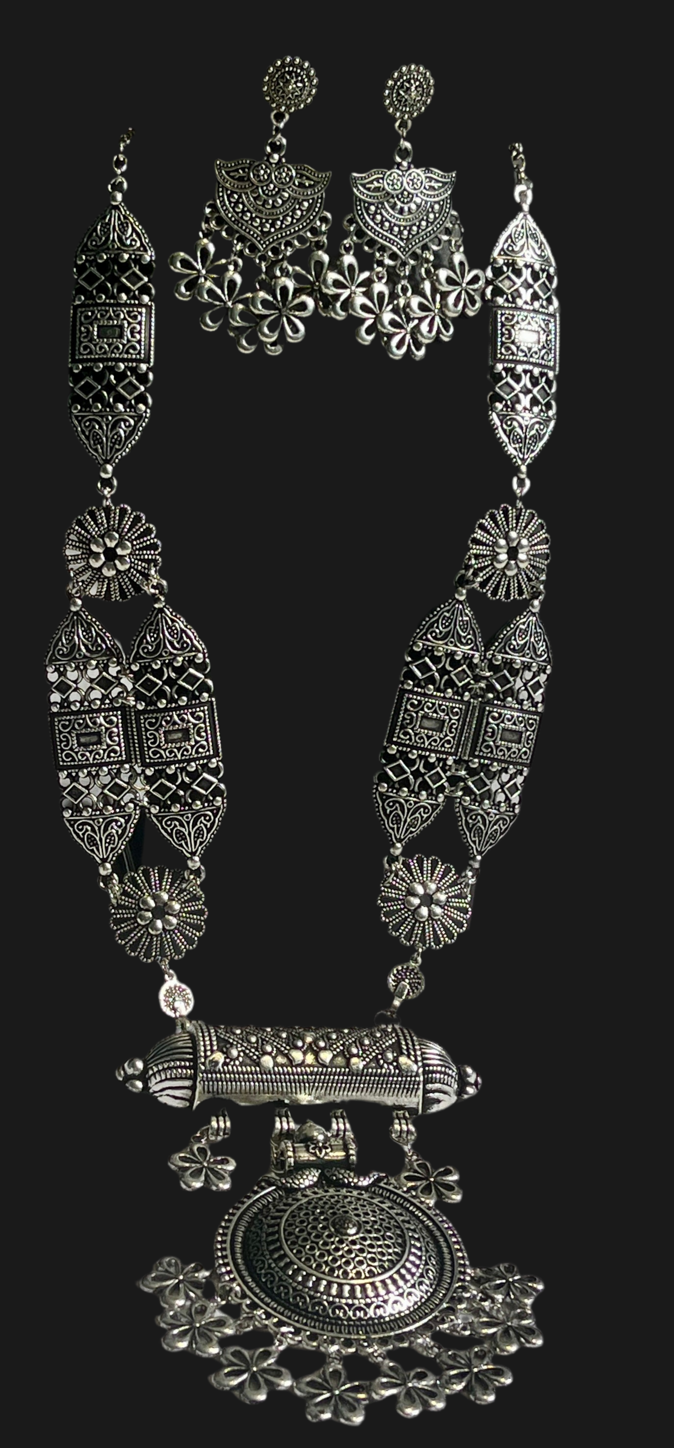 Khushi Oxidised Ethnic Jewellery Set for Navratri Garba – Gujarati Traditional Design