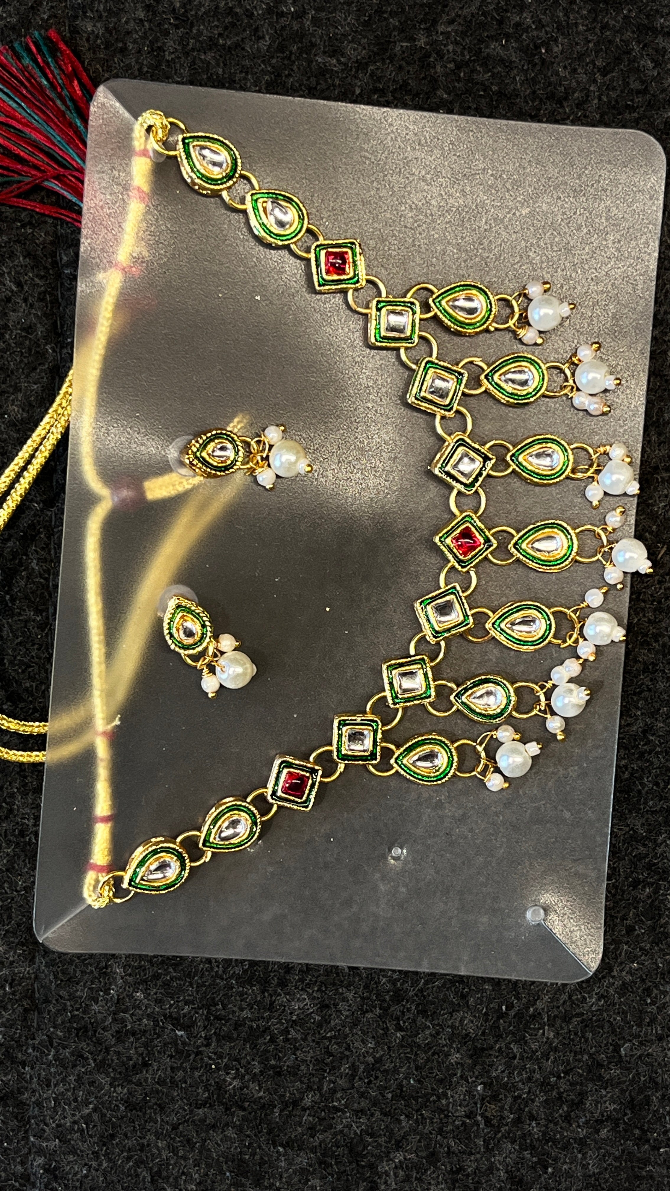 Prisha Ethnic Radiance Imitation Jewellery Set – Navratri Festival Wear