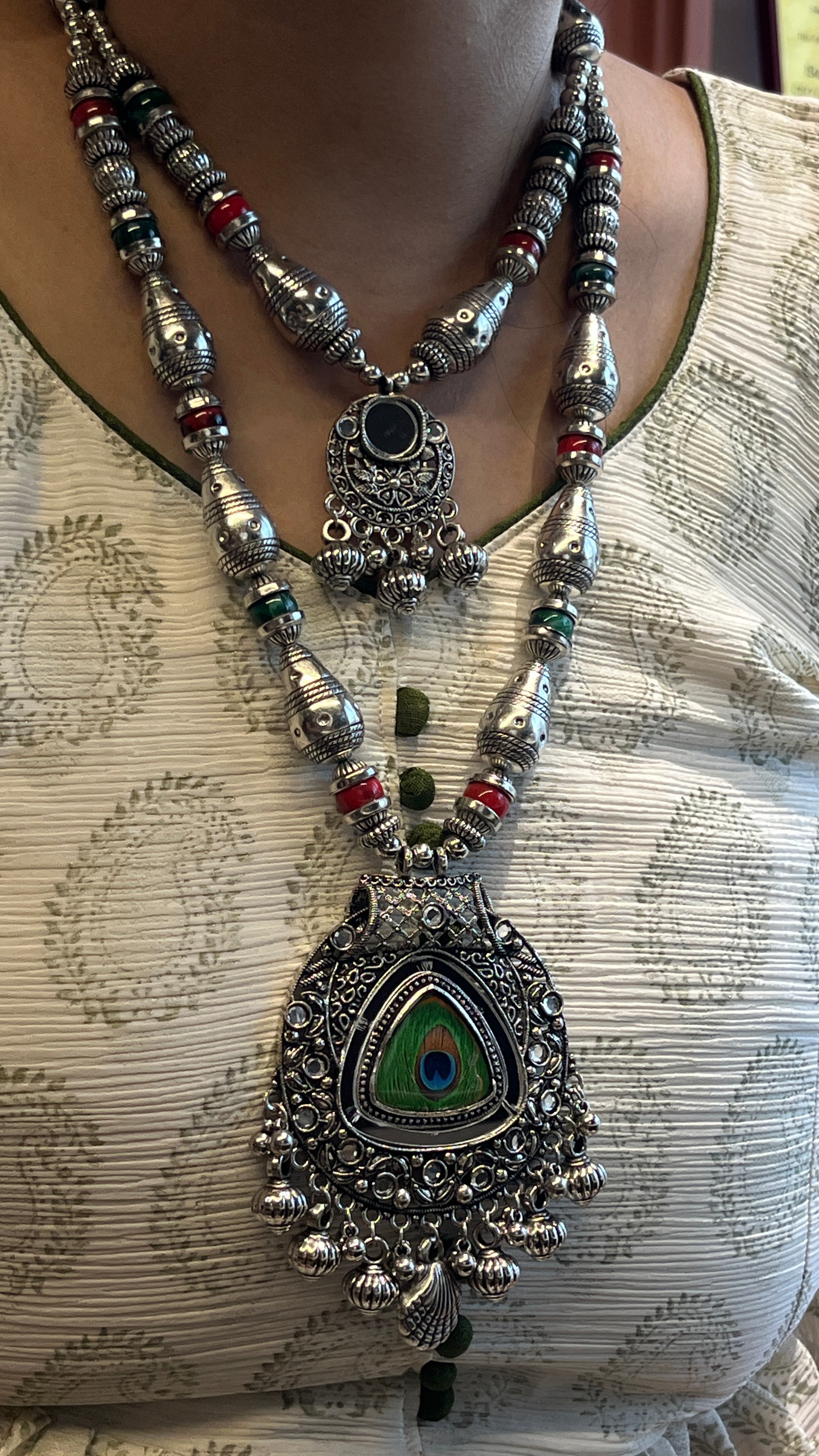 Kashvi Traditional Oxidised Gujarati Jewellery Set – Garba Special