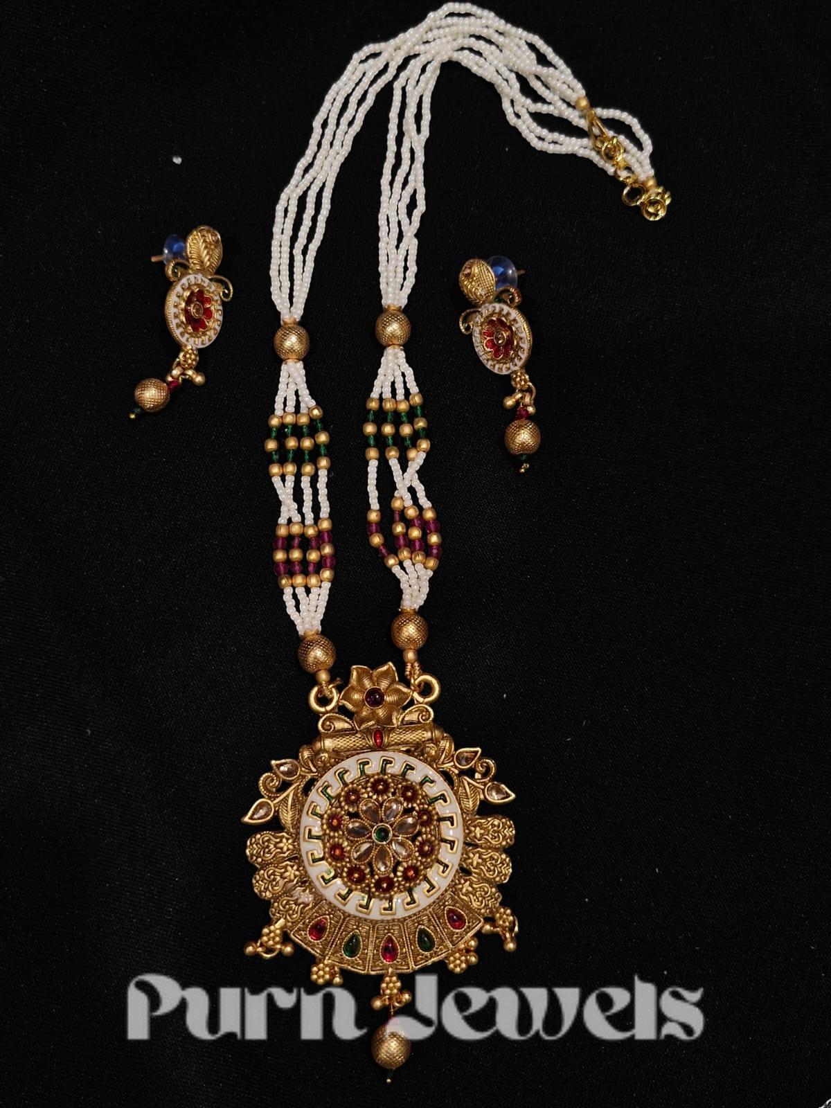 Janaki Antique Rajwadi Mala Set