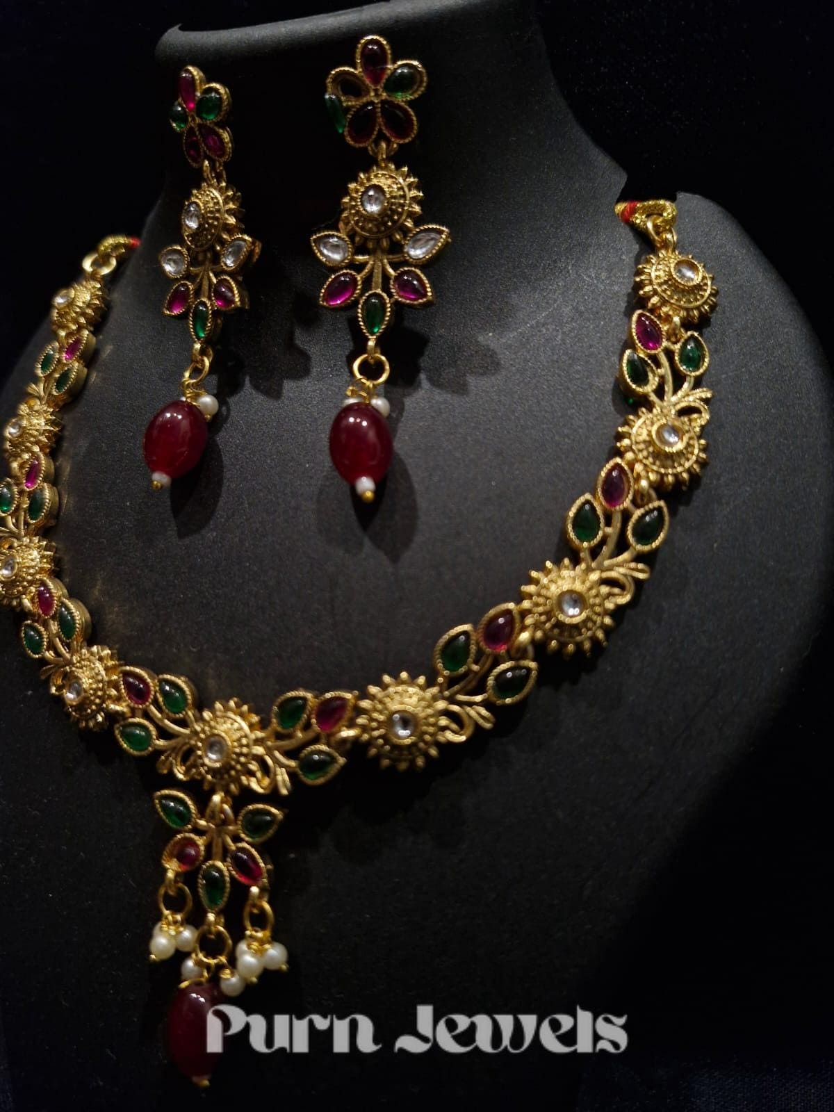 Kashish Antique Gold Plated Set