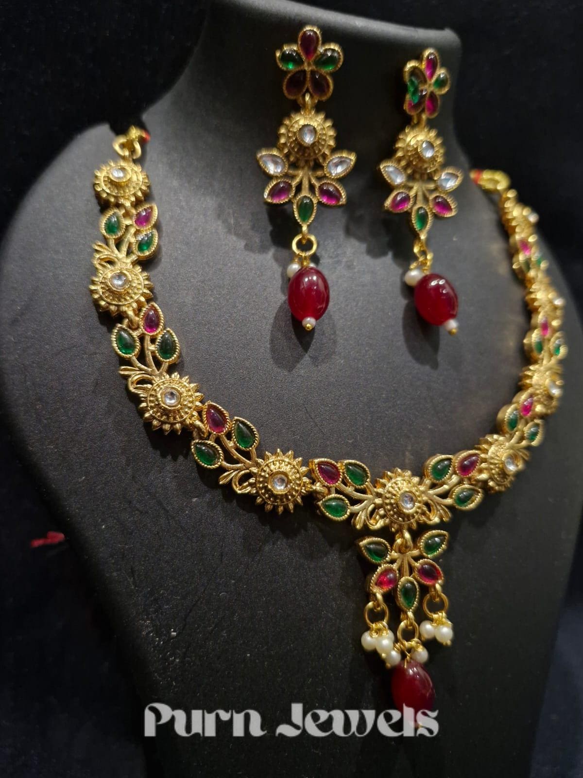 Kashish Antique Gold Plated Set