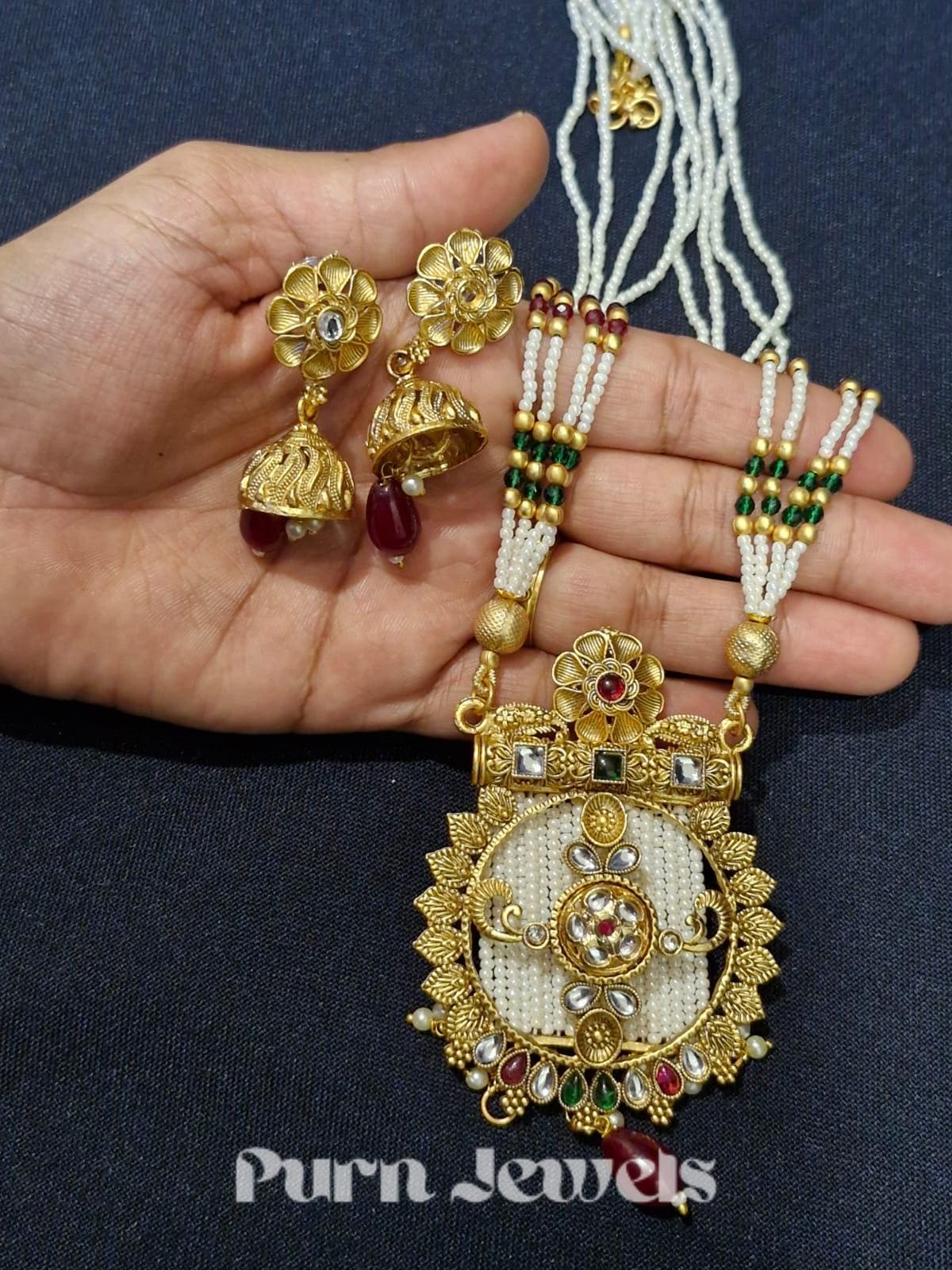 Nidhi Antique Mala Set