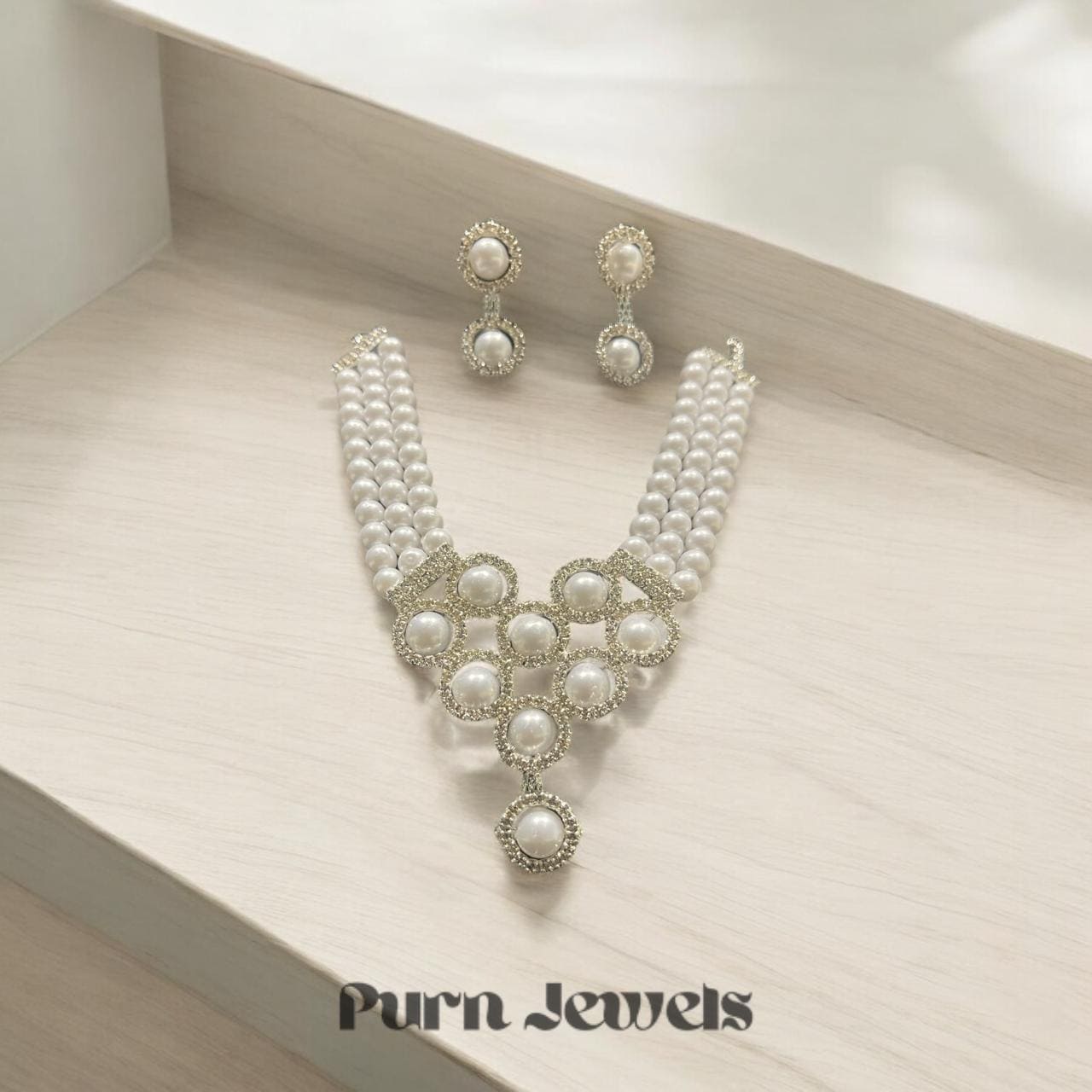 Traditional Chanchal Elegant Pearl Set