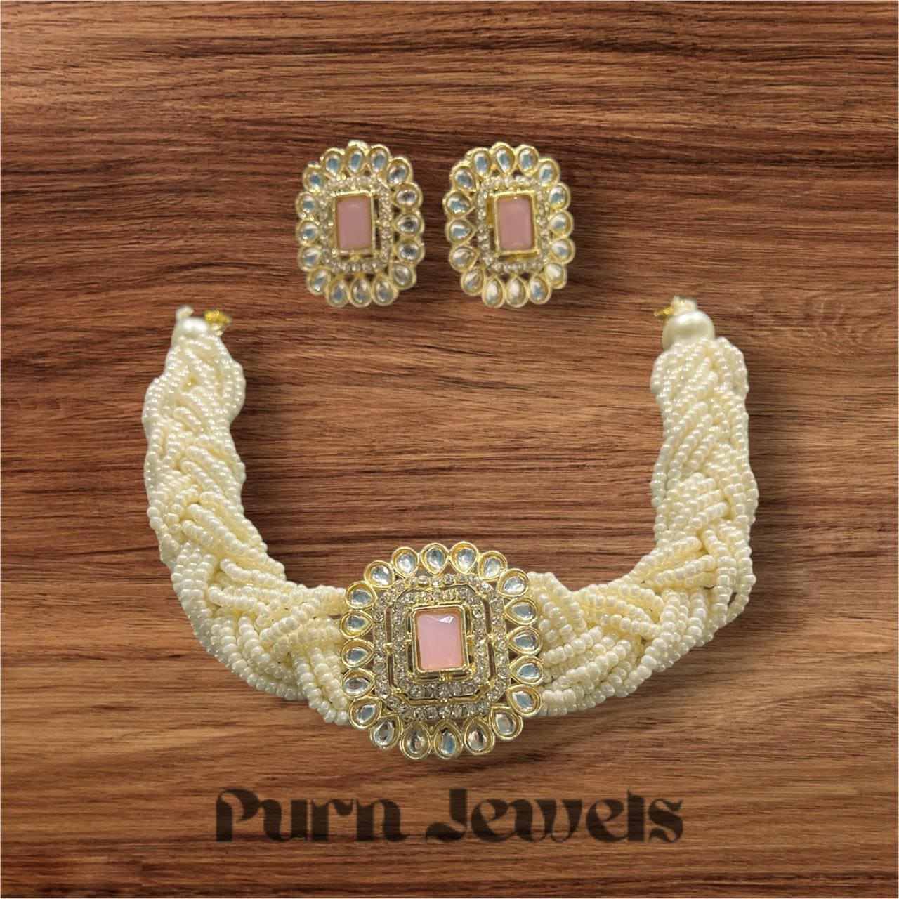 Kamya Pearl Kundan Chokar Set