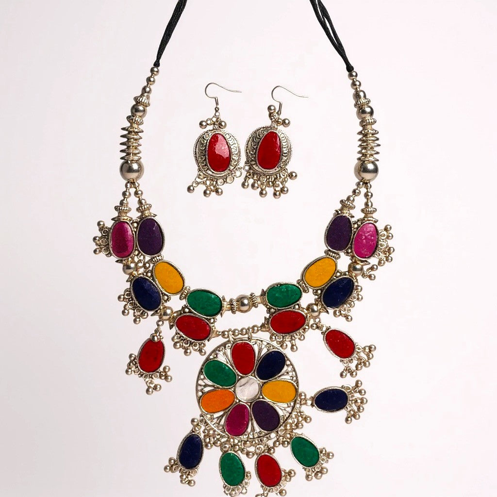 Aadhya Multi color fine jewellery set